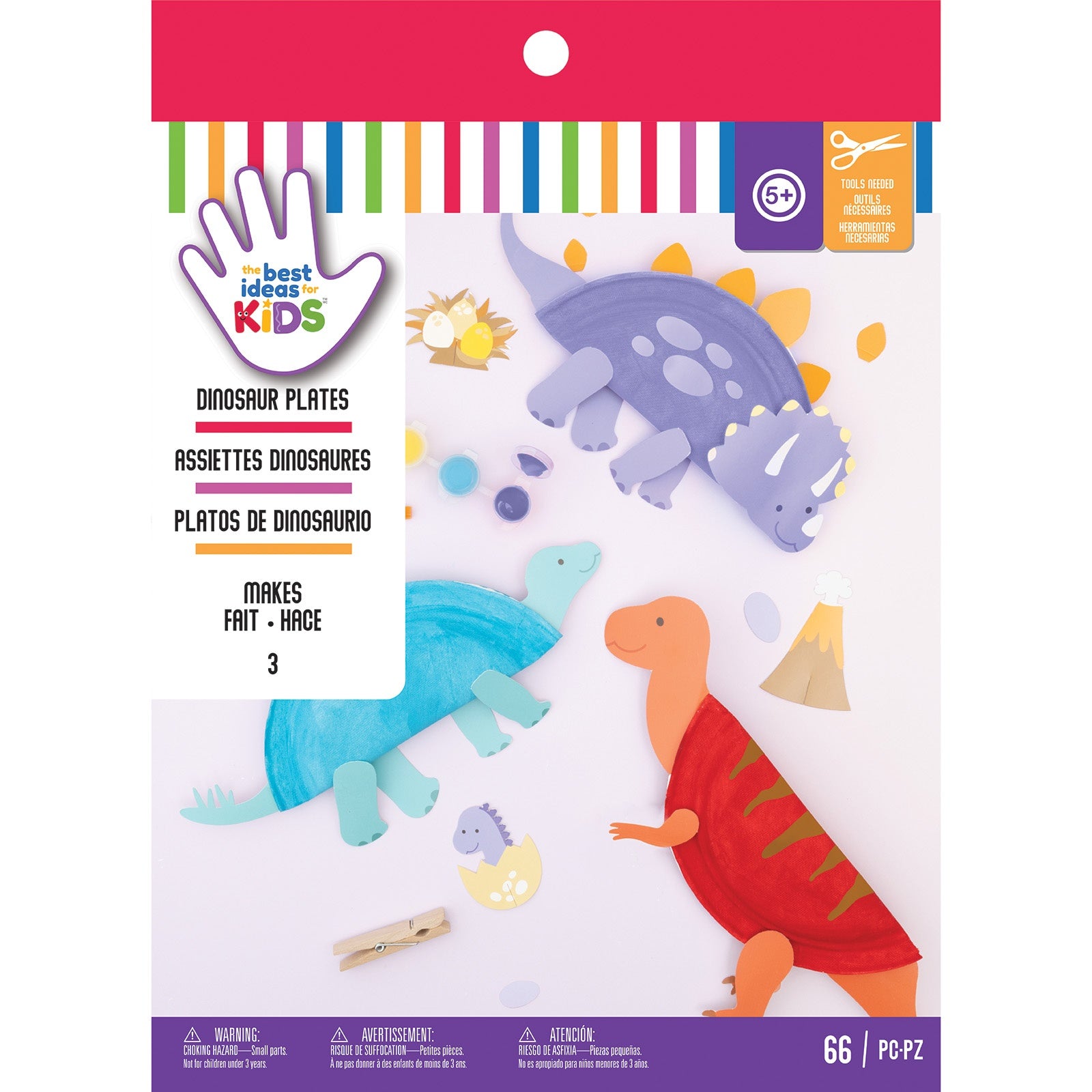 Best Ideas For Kids Plate Dinosaurs Craft Kit - Makes 3