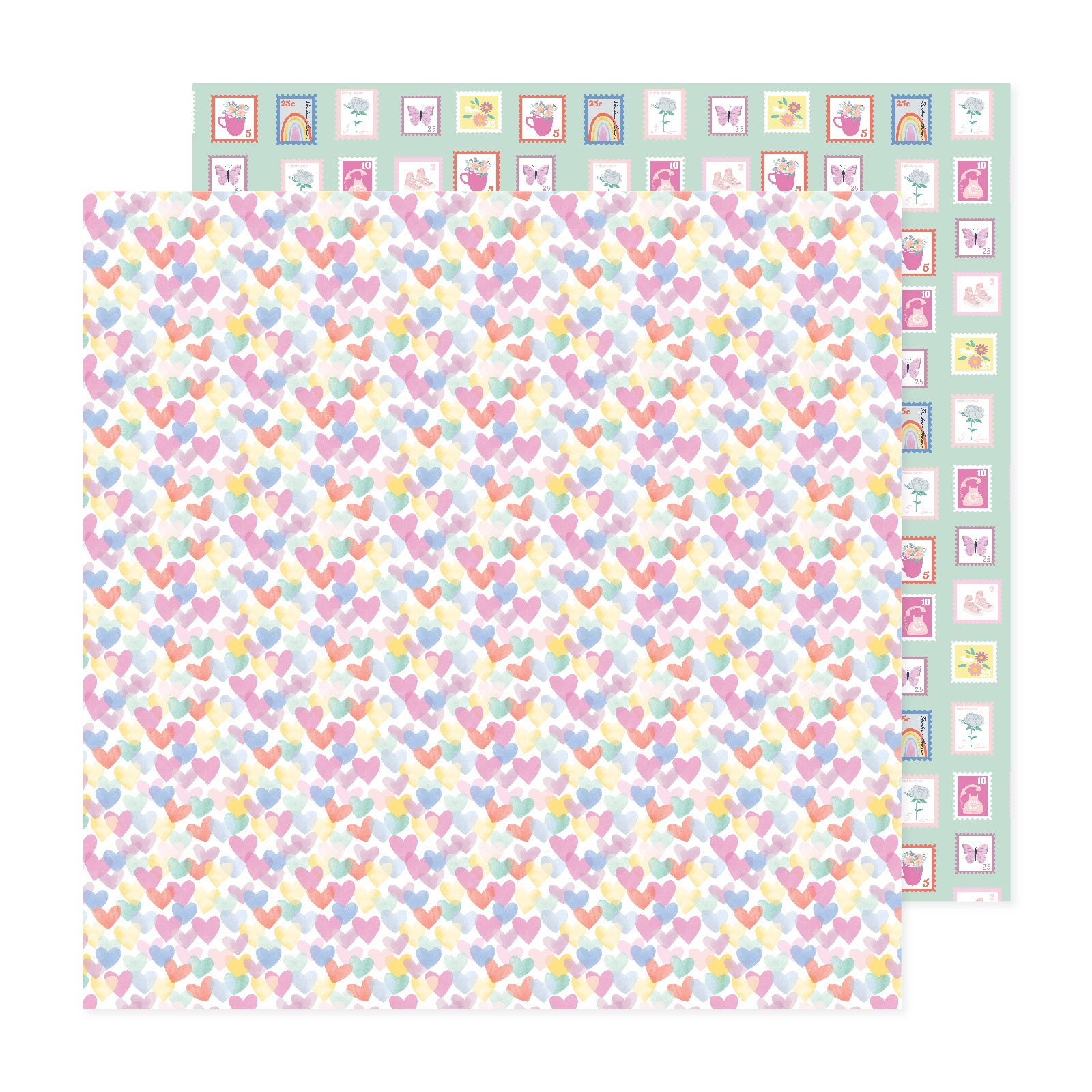 American Crafts Rainbow Avenue 12x12" Patterned Double-Sided Cardstock Packs