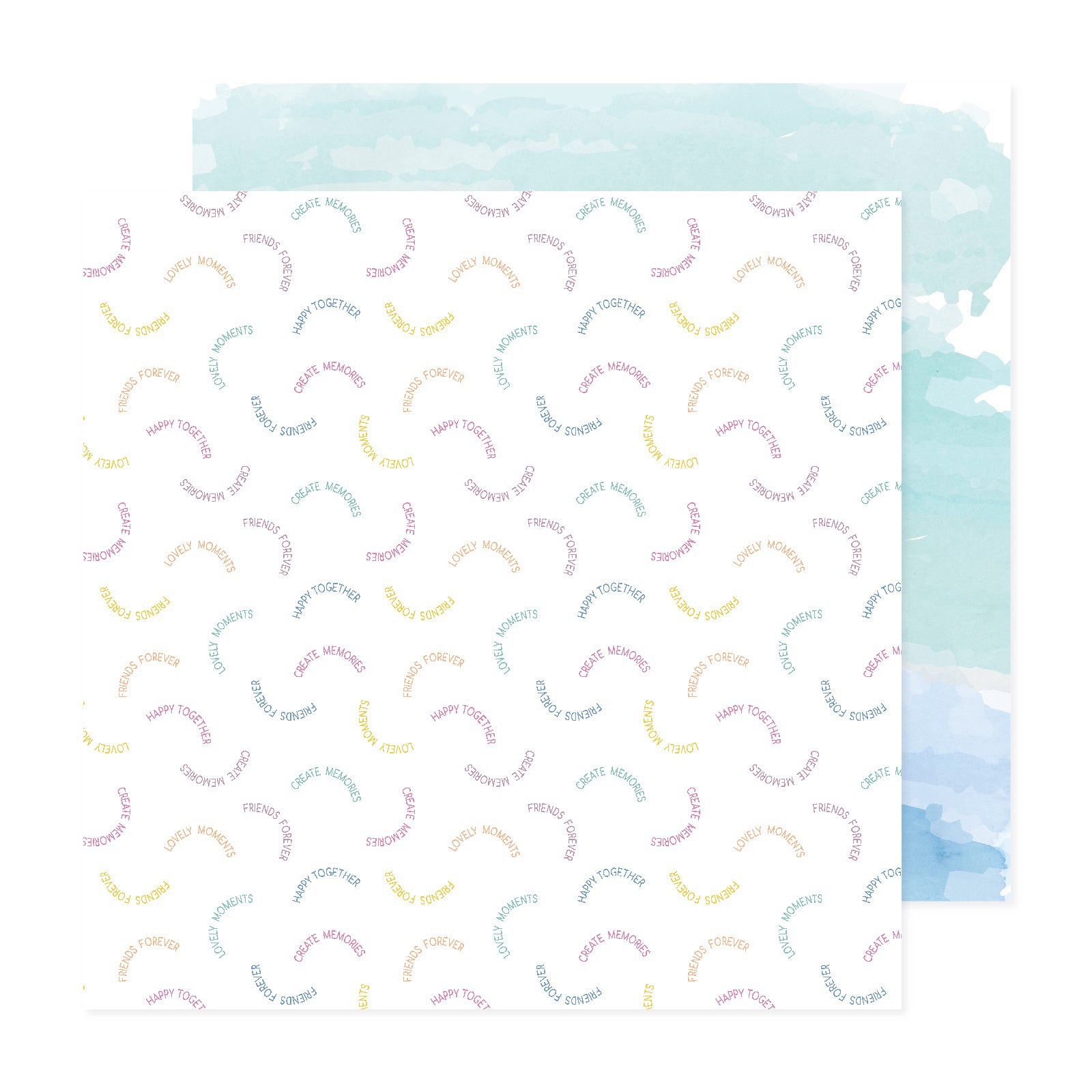 American Crafts Rainbow Avenue 12x12" Patterned Double-Sided Cardstock Packs