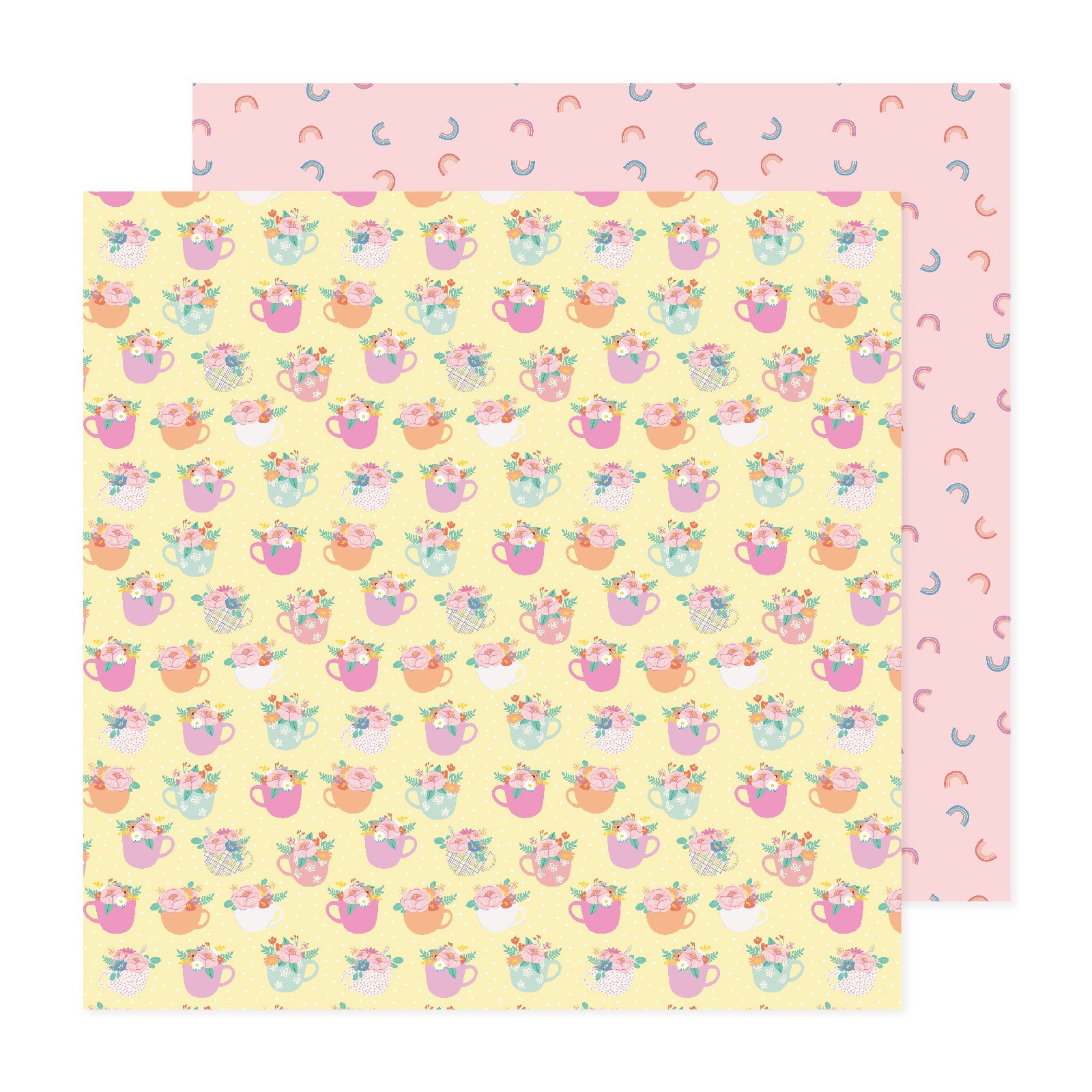 American Crafts Rainbow Avenue 12x12" Patterned Double-Sided Cardstock Packs