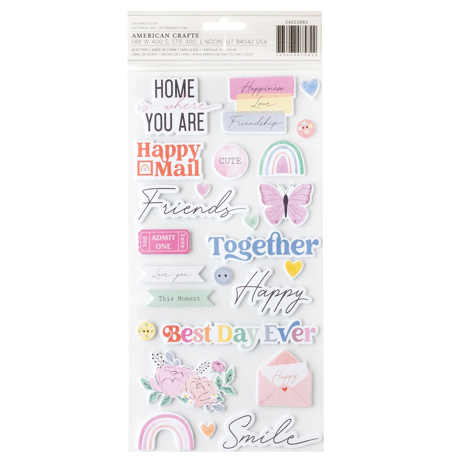 American Crafts Rainbow Avenue Thickers