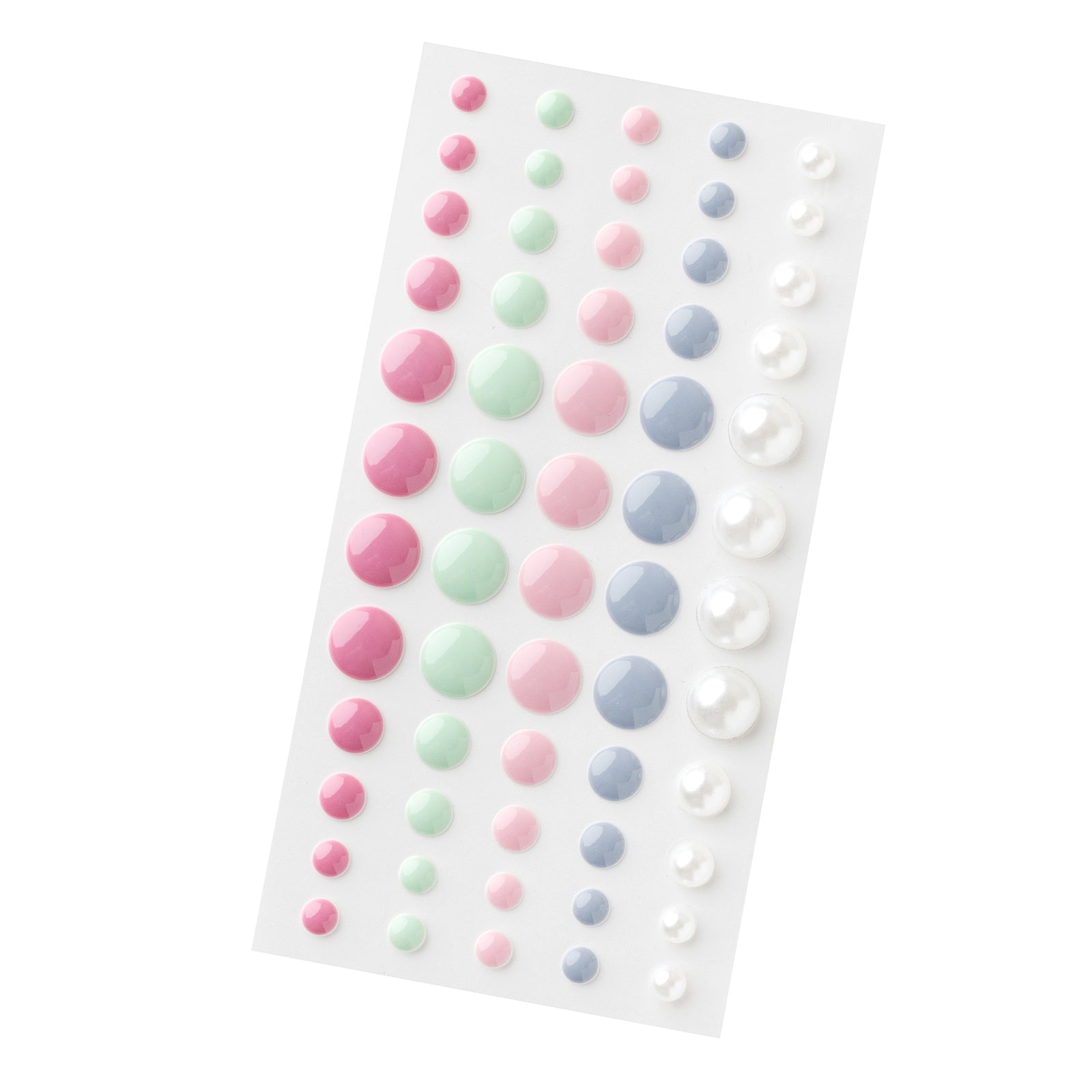 American Crafts Rainbow Avenue Enamel Dots - Iridescent Glitter, 60 pack