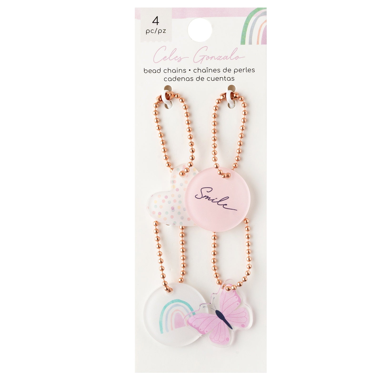 American Crafts Rainbow Avenue Bead Chains Set