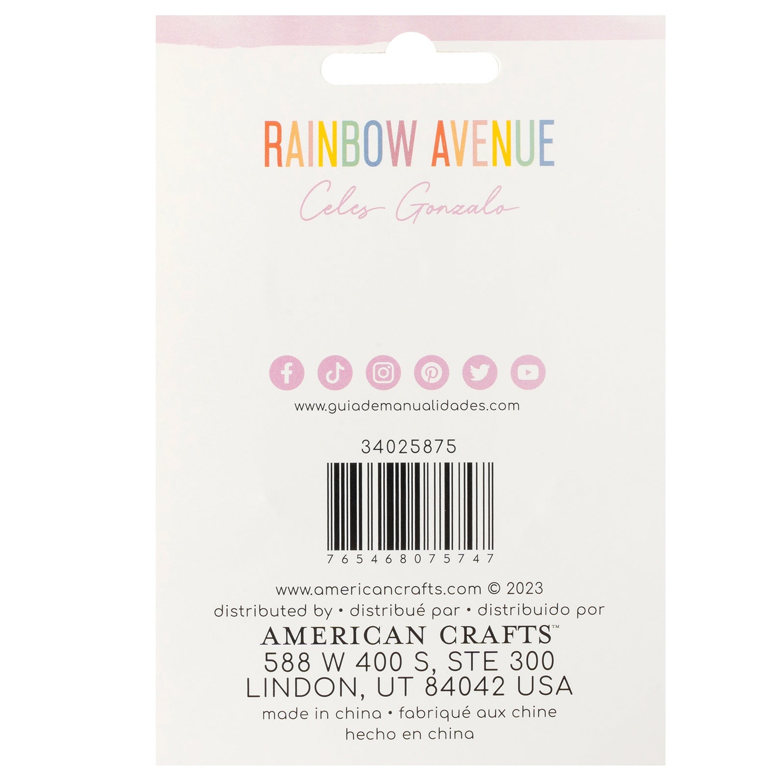 American Crafts Rainbow Avenue Tassels - 6 Pack