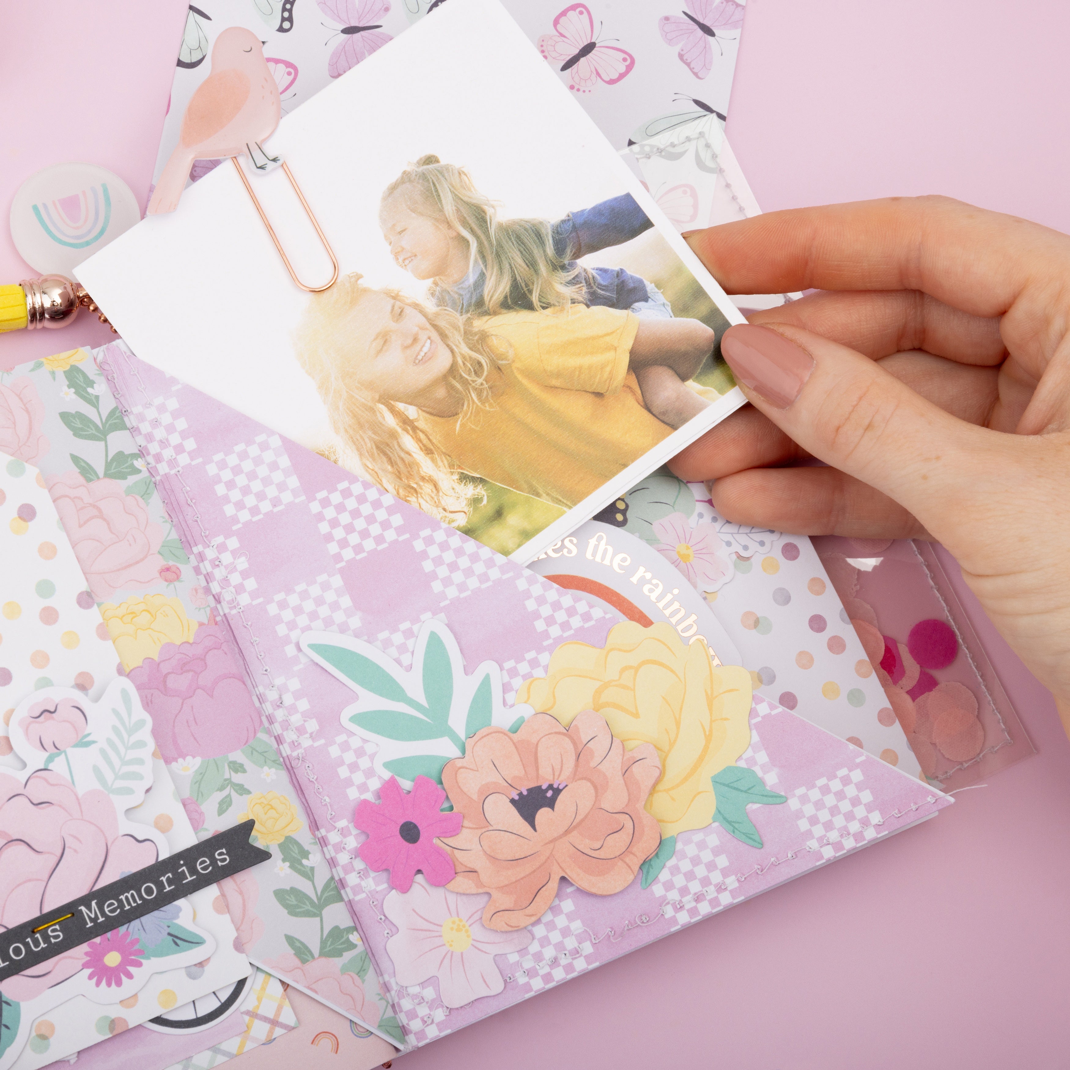 American Crafts Rainbow Avenue Paper Clips - 6 Pack