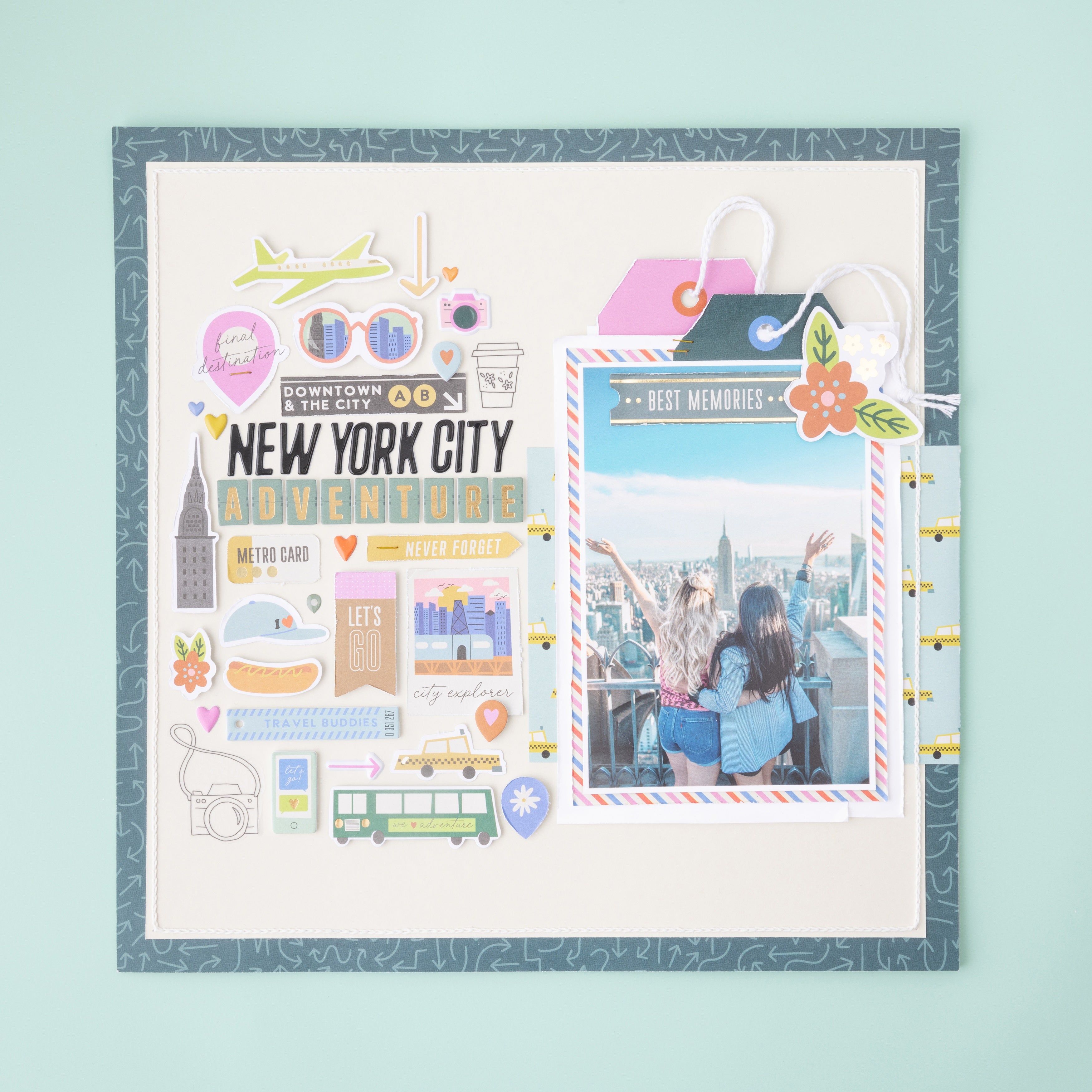 American Crafts Coast to Coast Thickers Stickers - Alpha,  245 Pieces