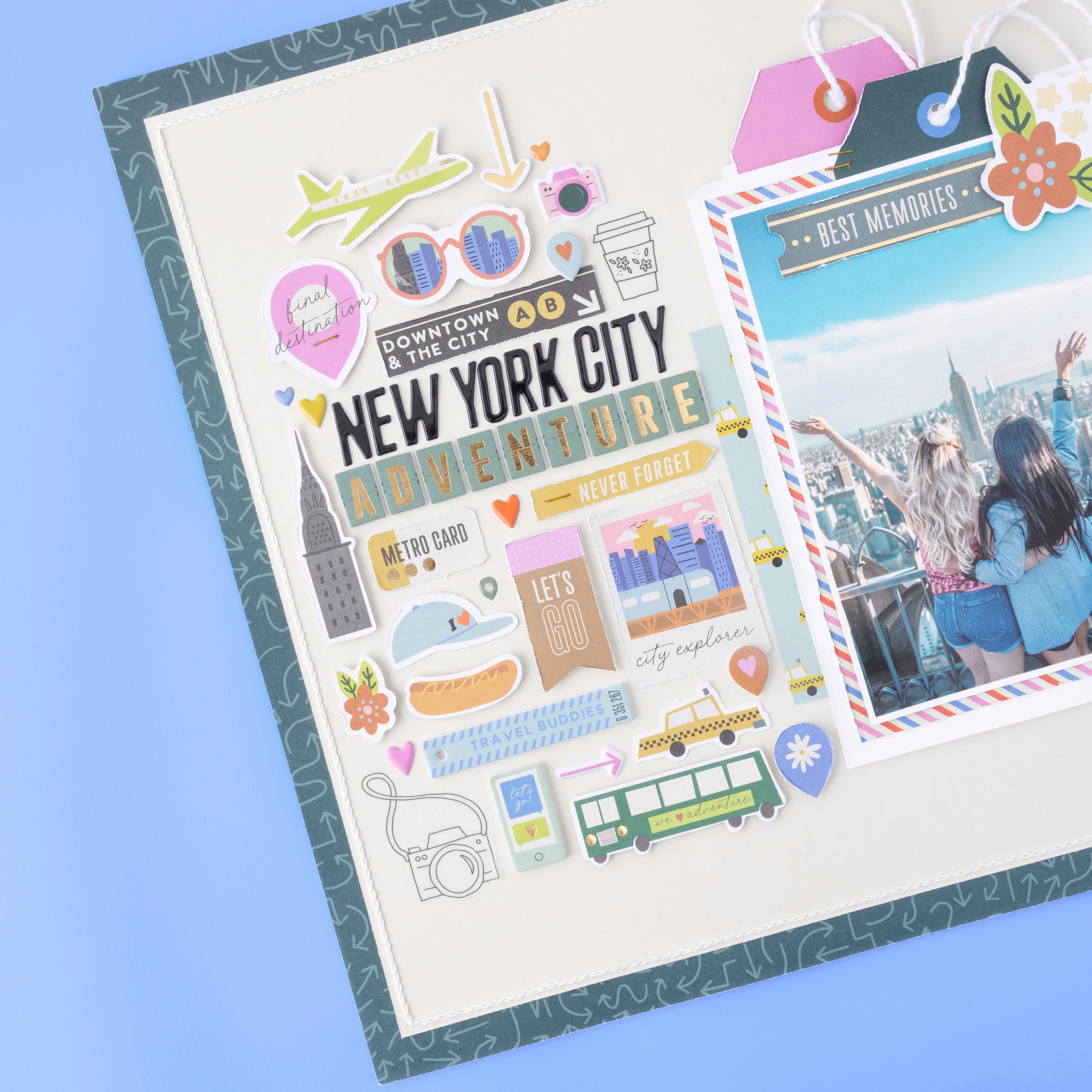 American Crafts Coast to Coast Thickers Stickers - Alpha,  245 Pieces