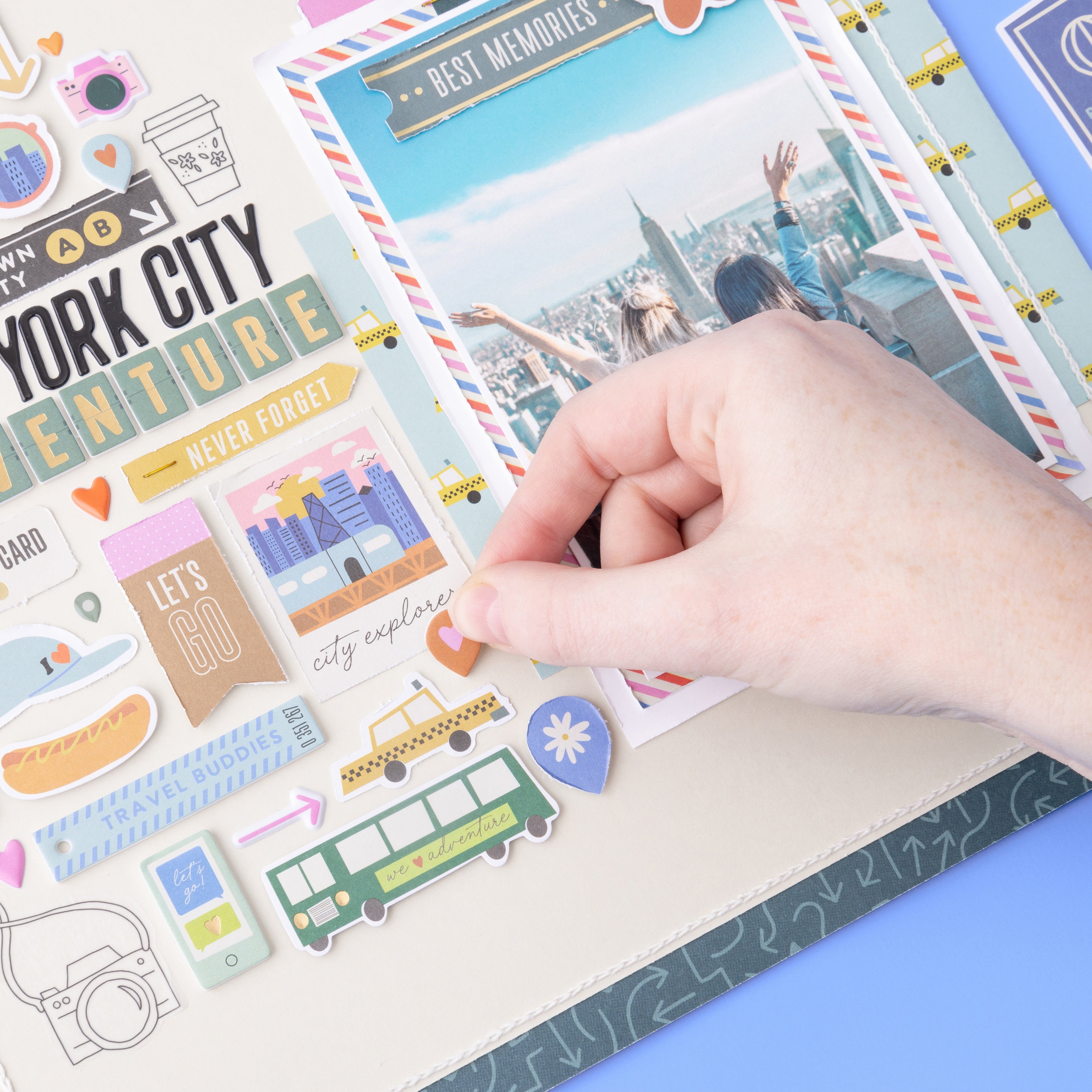 American Crafts Cardstock Stickers - Coast-to-Coast, 70  pieces