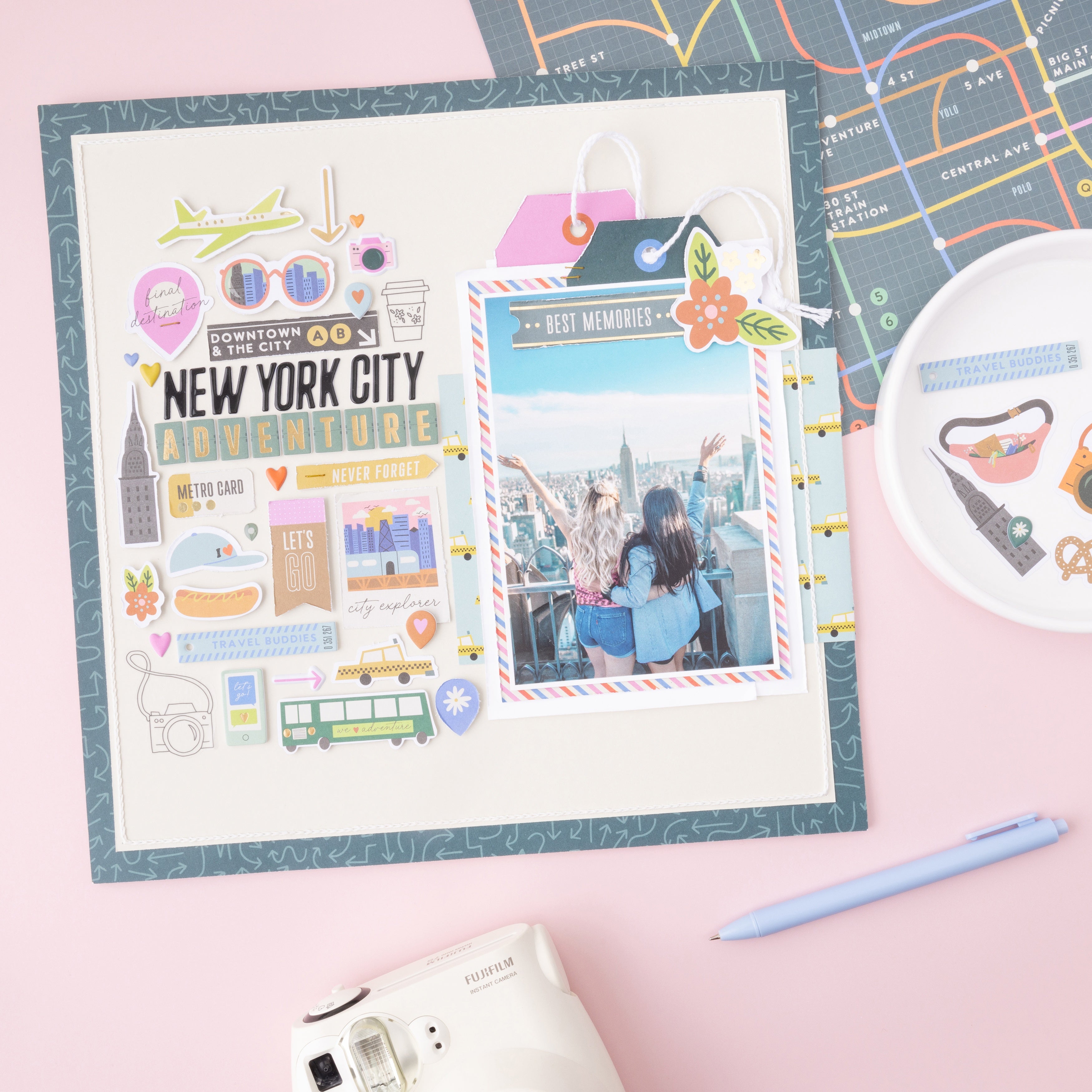 American Crafts Cardstock Stickers - Coast-to-Coast, 70  pieces