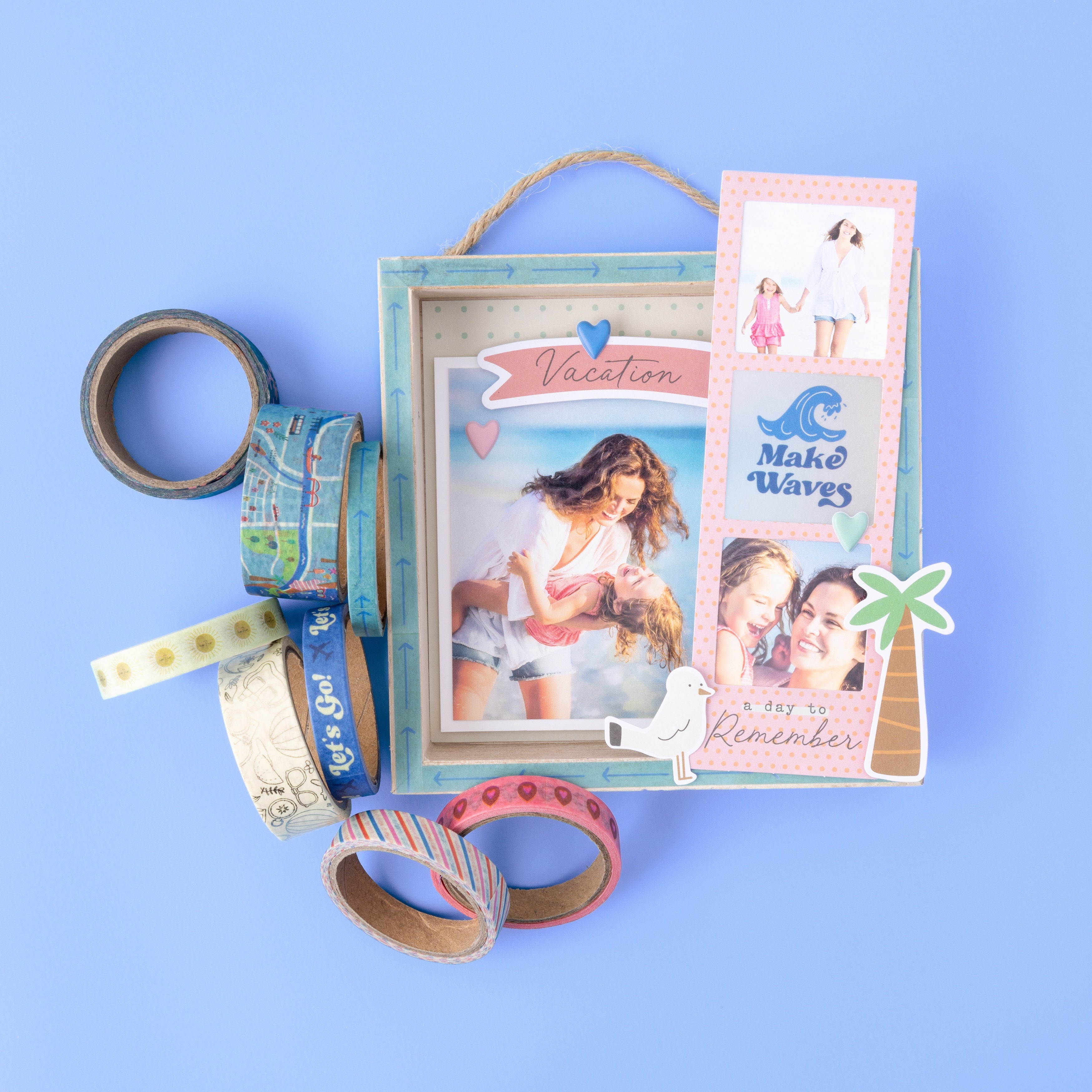 American Crafts Coast-to-Coast Foil Washi Tape, 8 pack