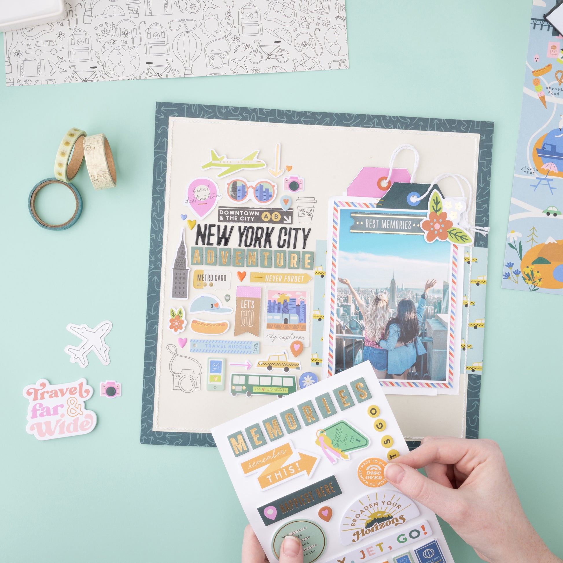 American Crafts Coast-to-Coast Foil Washi Tape Set