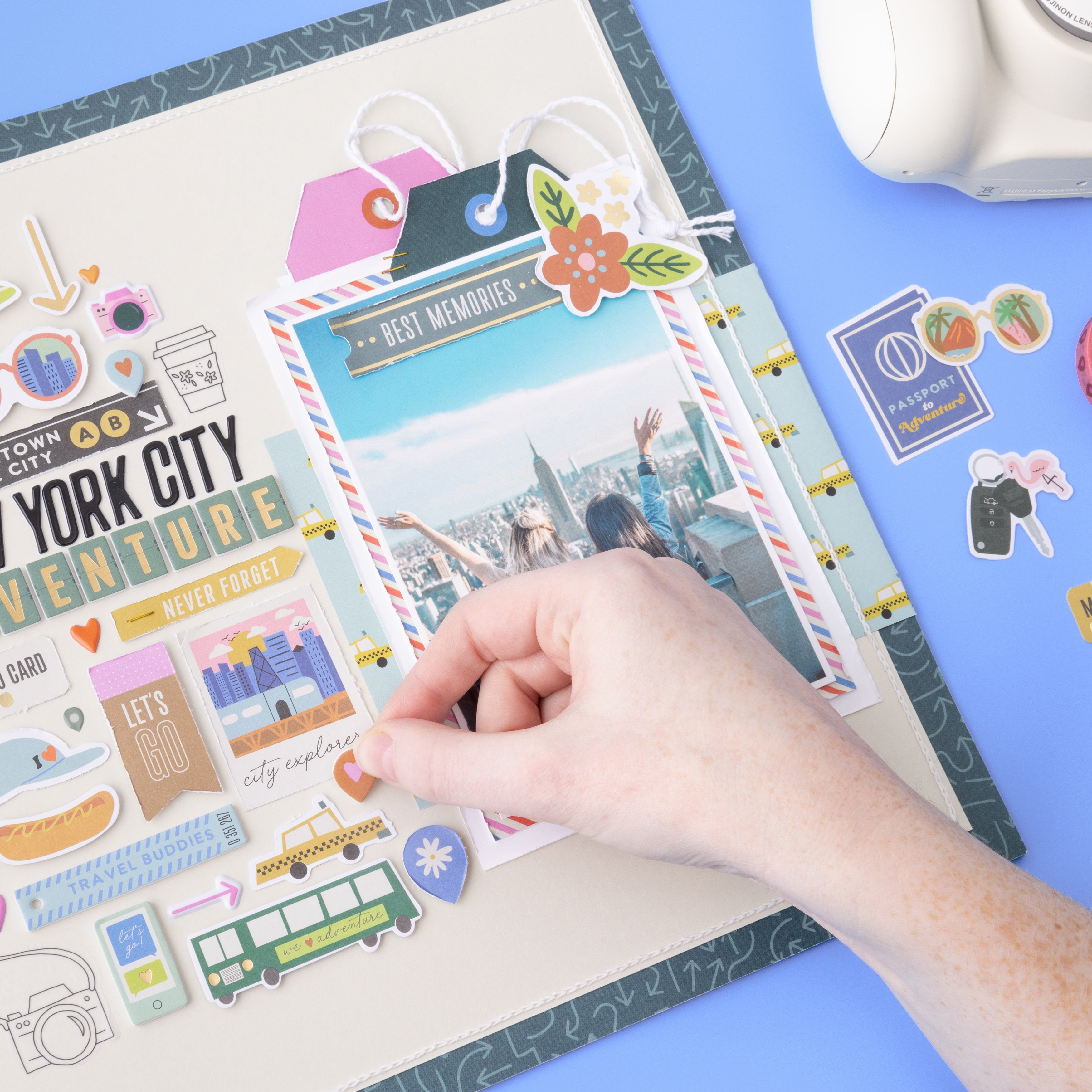 American Crafts Coast to Coast Ephemera Die Cuts - Icons, 76 Pieces