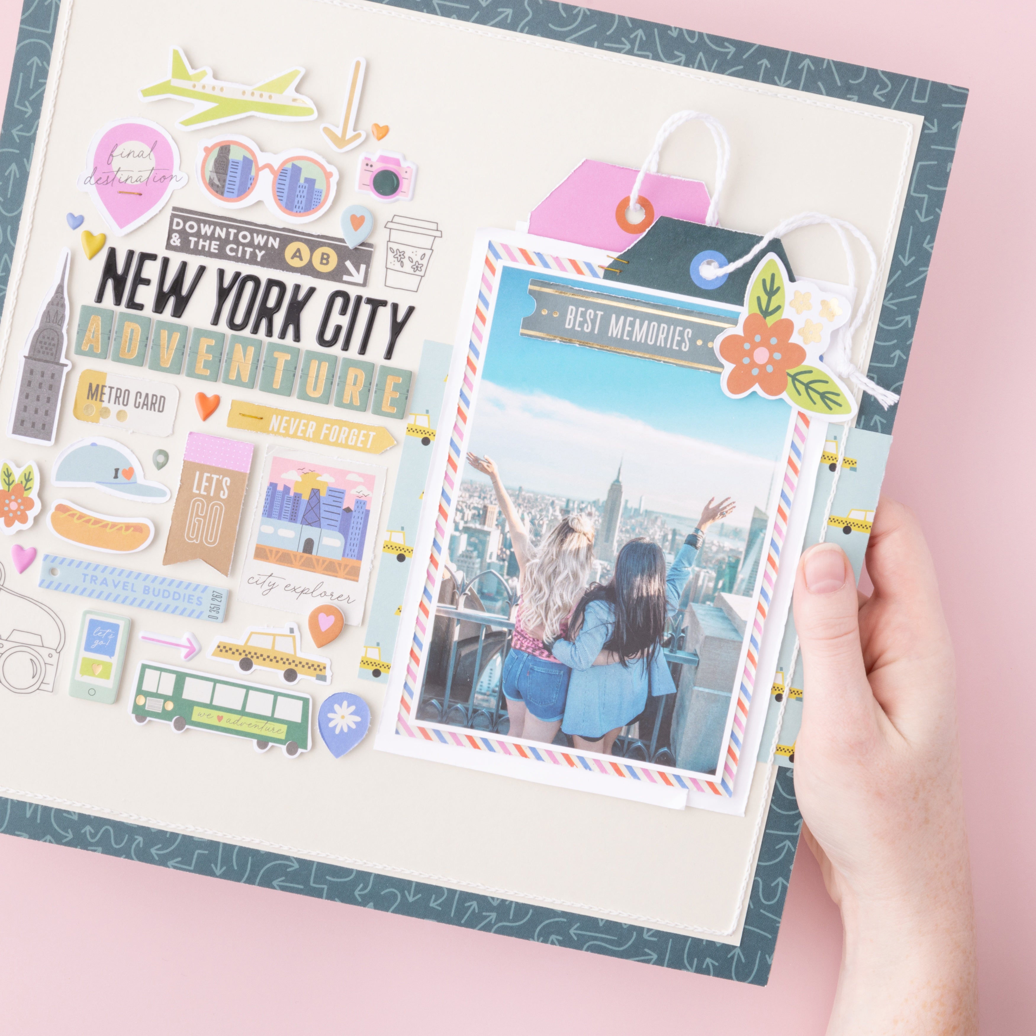 American Crafts Coast to Coast Ephemera Die Cuts - Icons, 76 Pieces