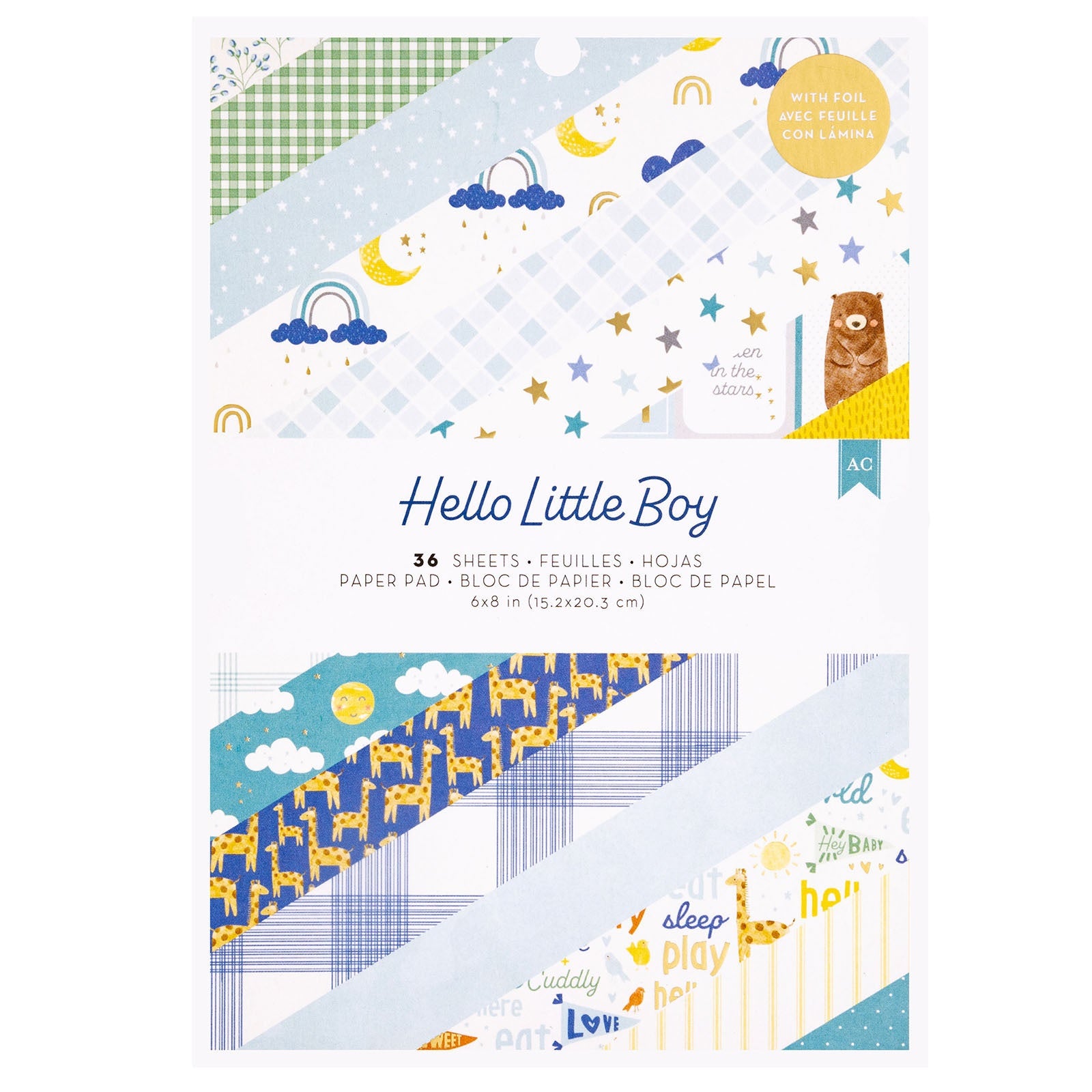 Hello Little Boy 6x8" Single-Sided Paper Pad