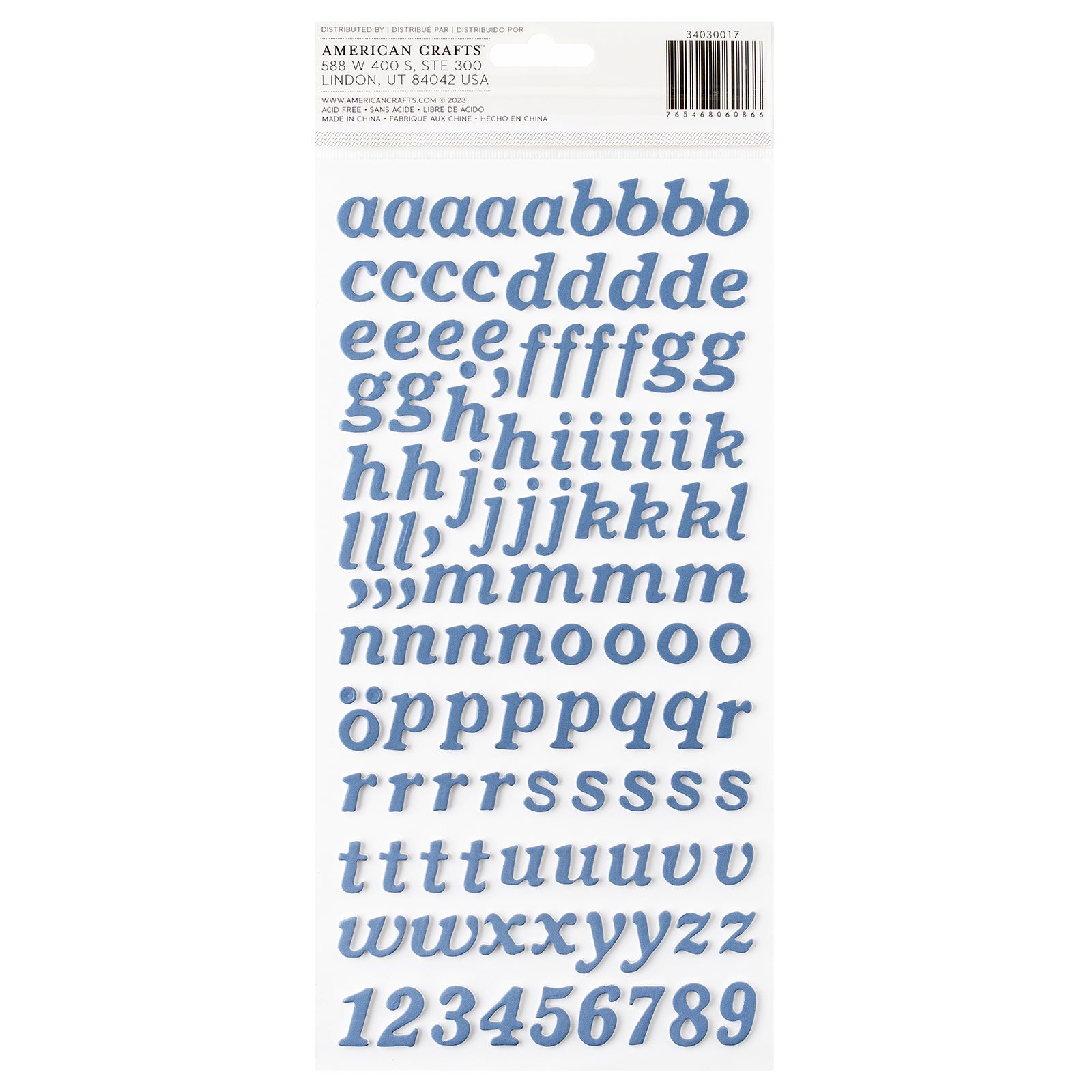Hello Little Boy Thickers Alphabet Stickers - 216 pcs