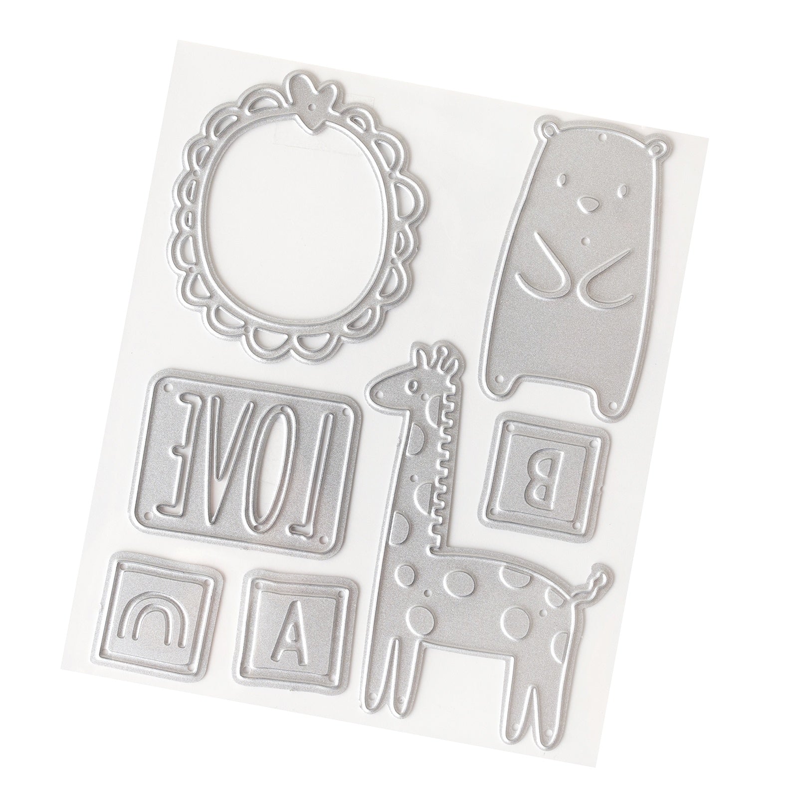 American Crafts Hello Little Boy Metal Die Set