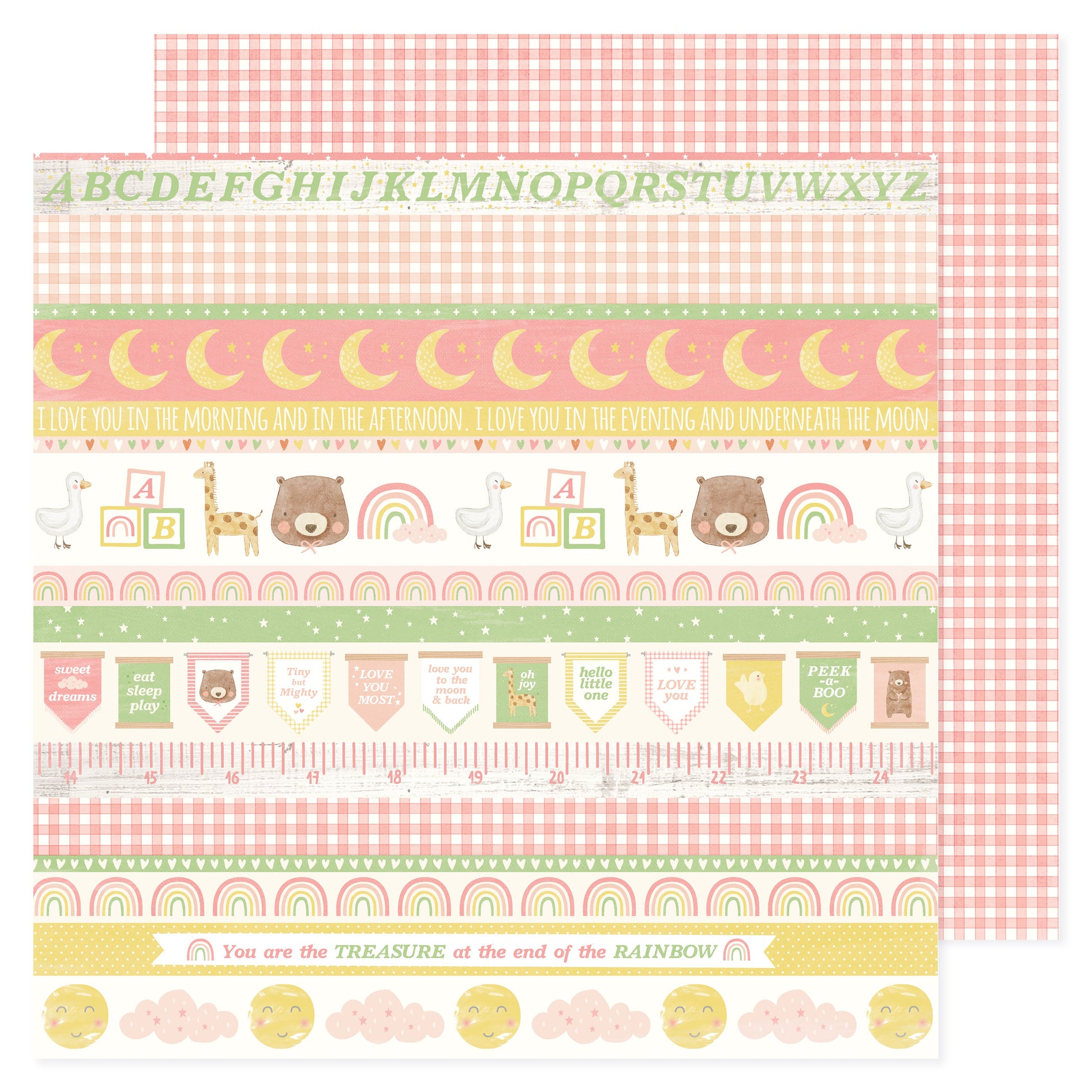 Hello Little Girl 12x12" Patterned Double-Sided Cardstock Packs