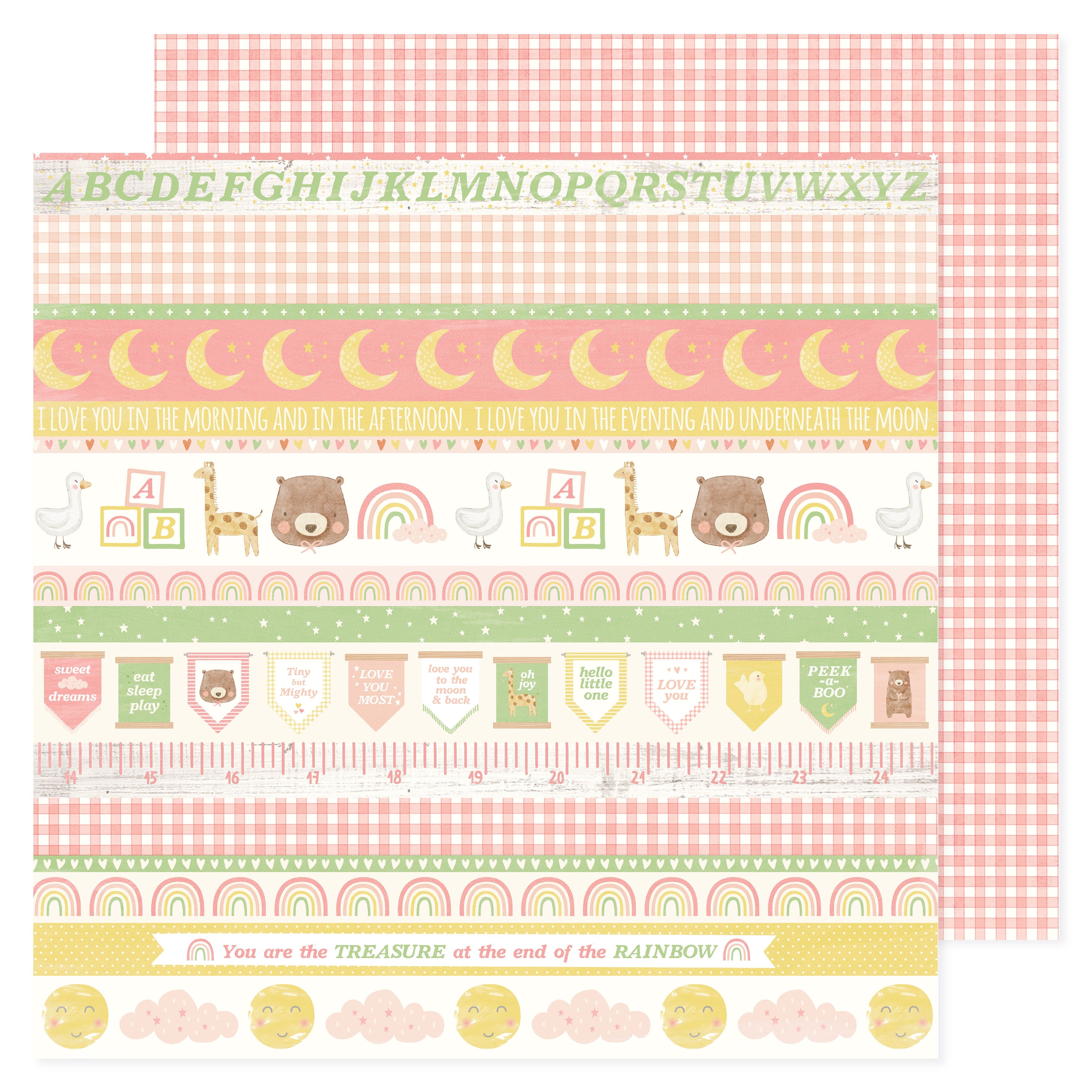 Hello Little Girl 12x12" Patterned Double-Sided Cardstock Packs