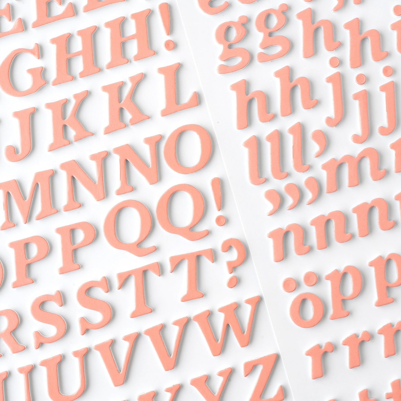 American Crafts Hello Little Girl Thickers Stickers - Alpha, 216 stickers