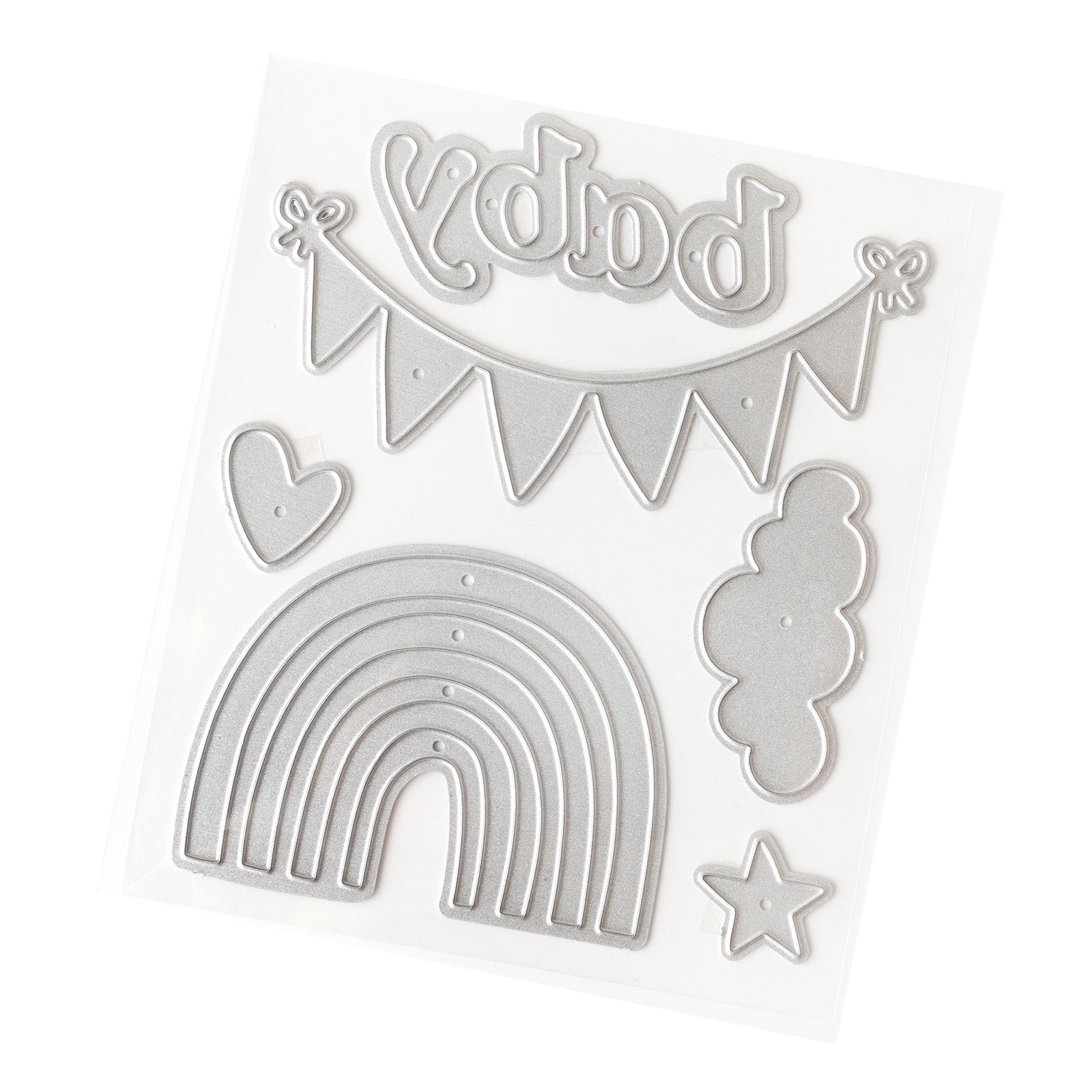 American Crafts Hello Little Girl Metal Die Set