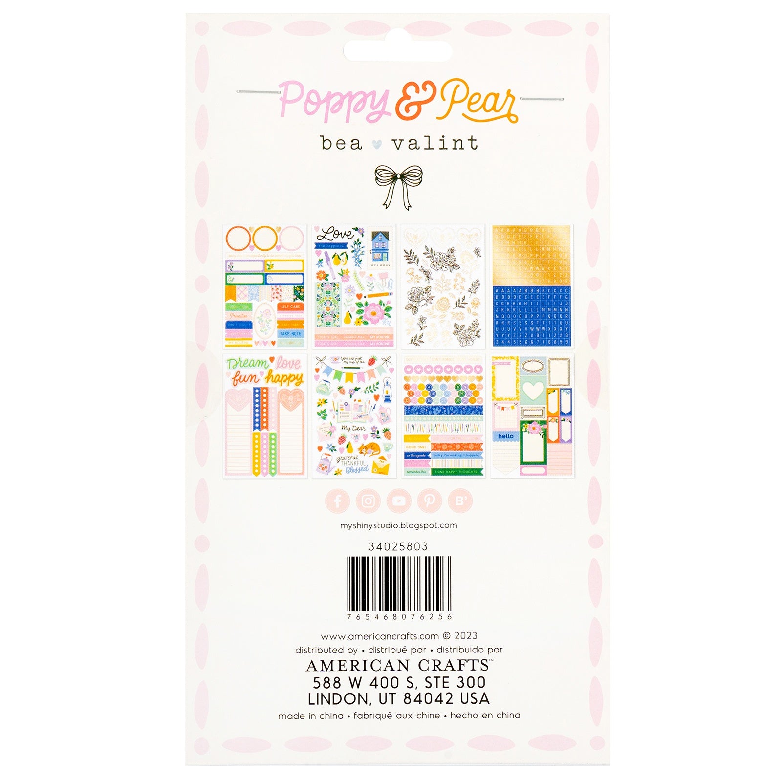 American Crafts Poppy And Pear Sticker Book