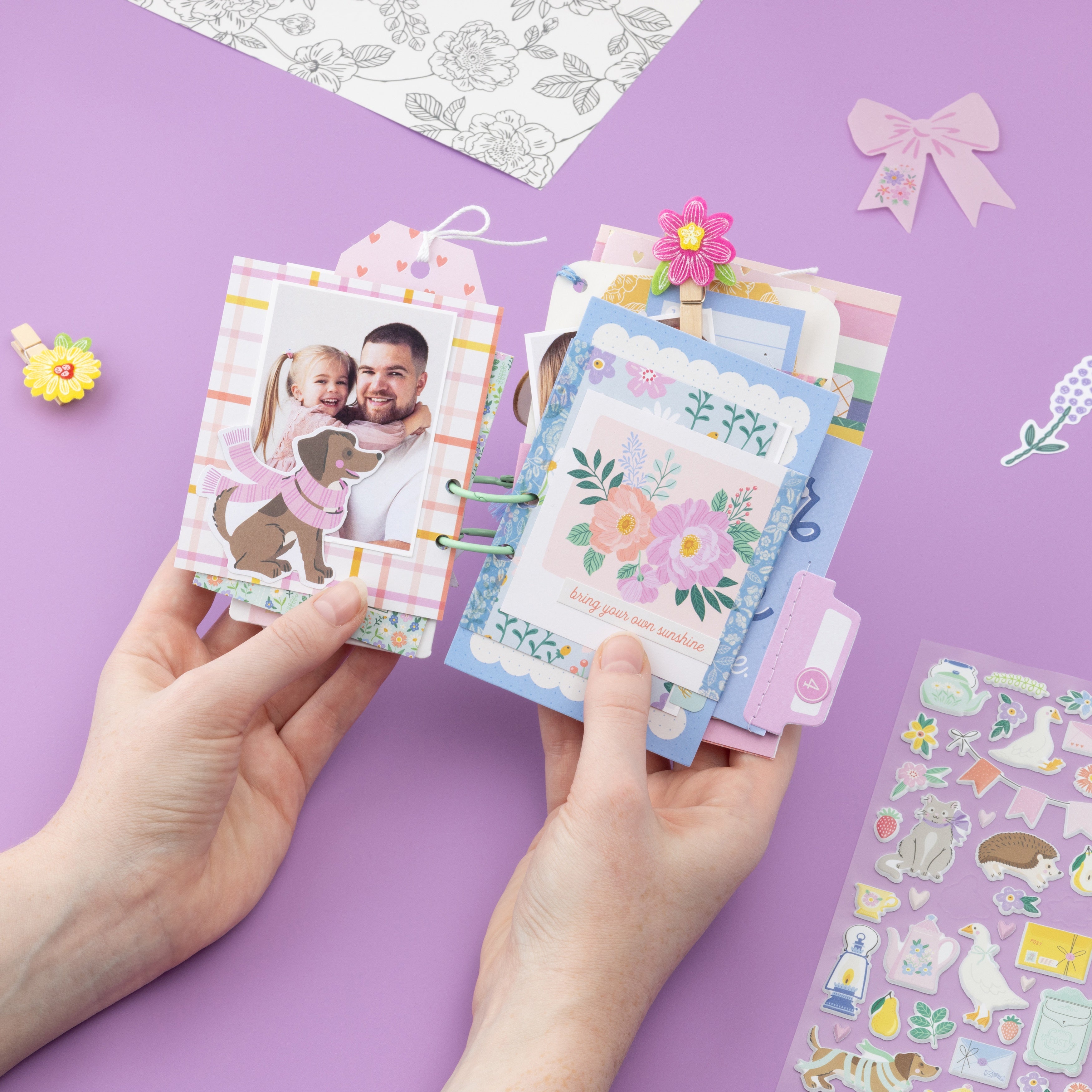 American Crafts Poppy And Pear Puffy Stickers - 52 pieces