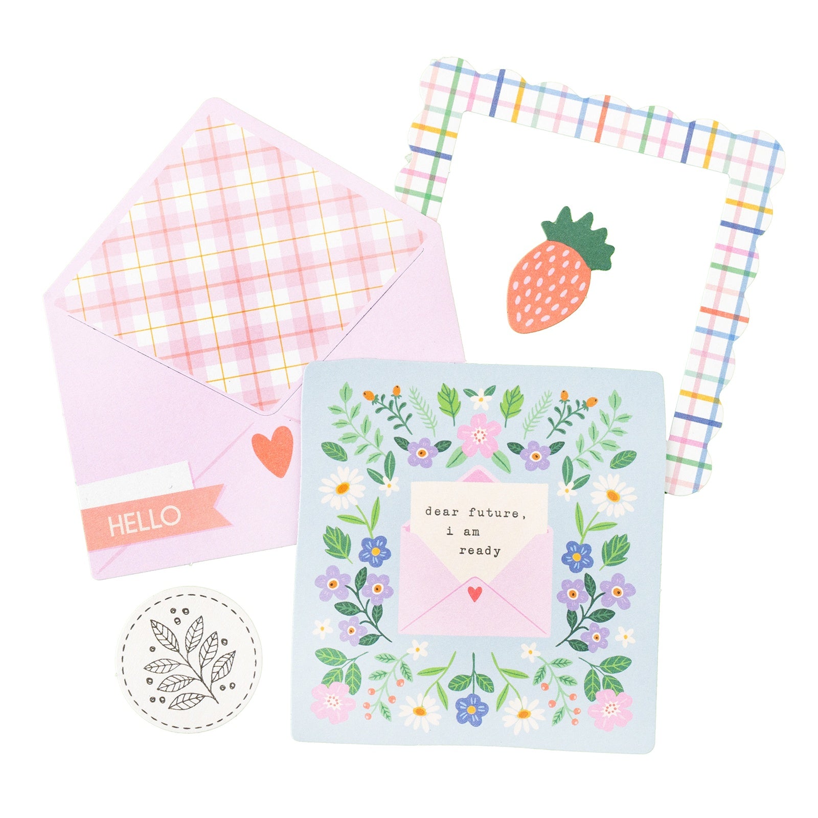 American Crafts Poppy And Pear Ephemera - Journaling Die-Cuts, 72 pieces