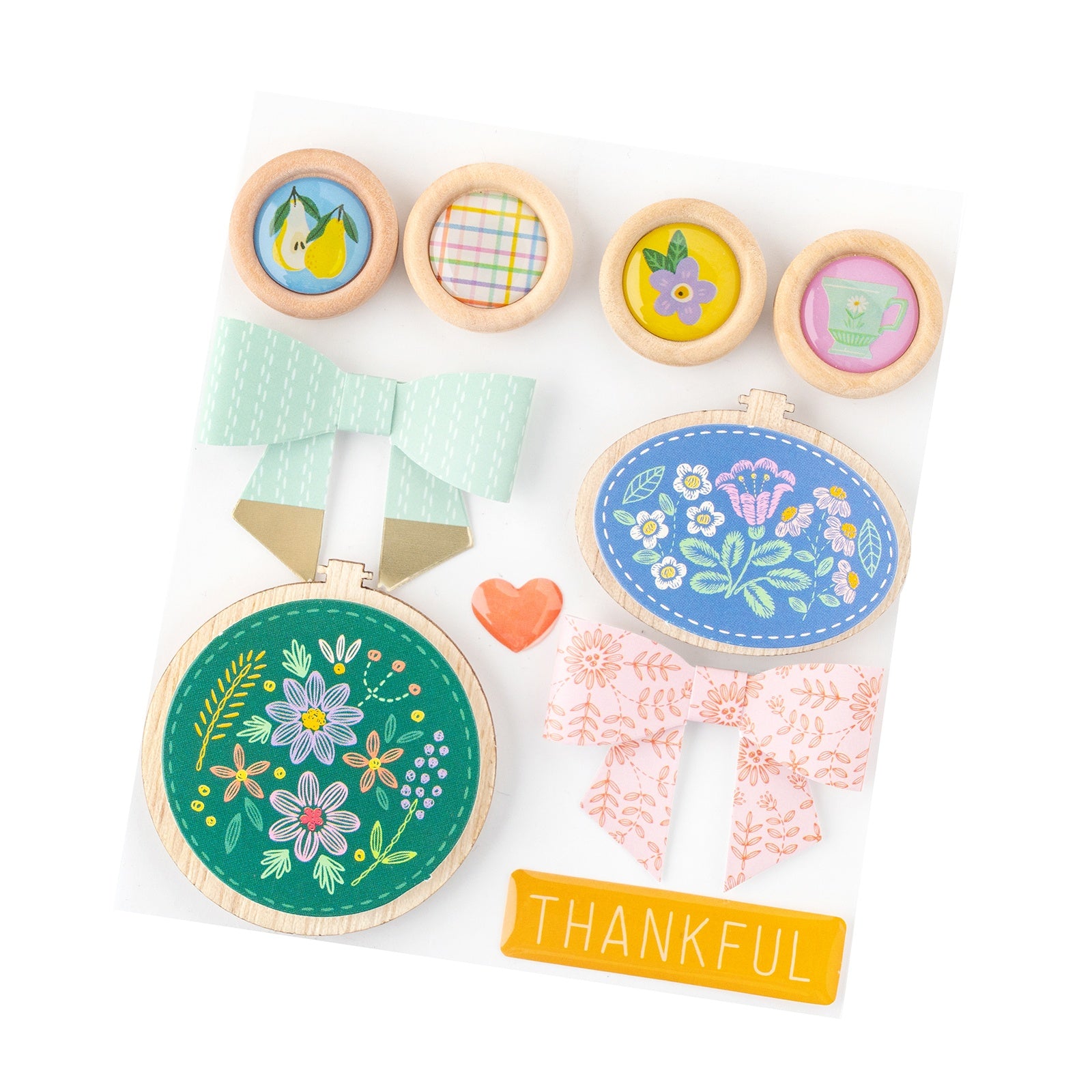 American Crafts Poppy And Pear Embellishment Kit