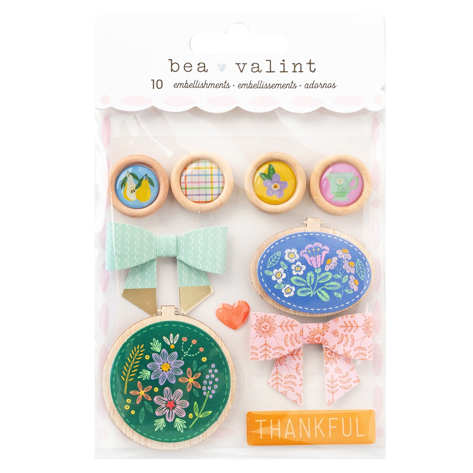 American Crafts Poppy And Pear Embellishment Kit
