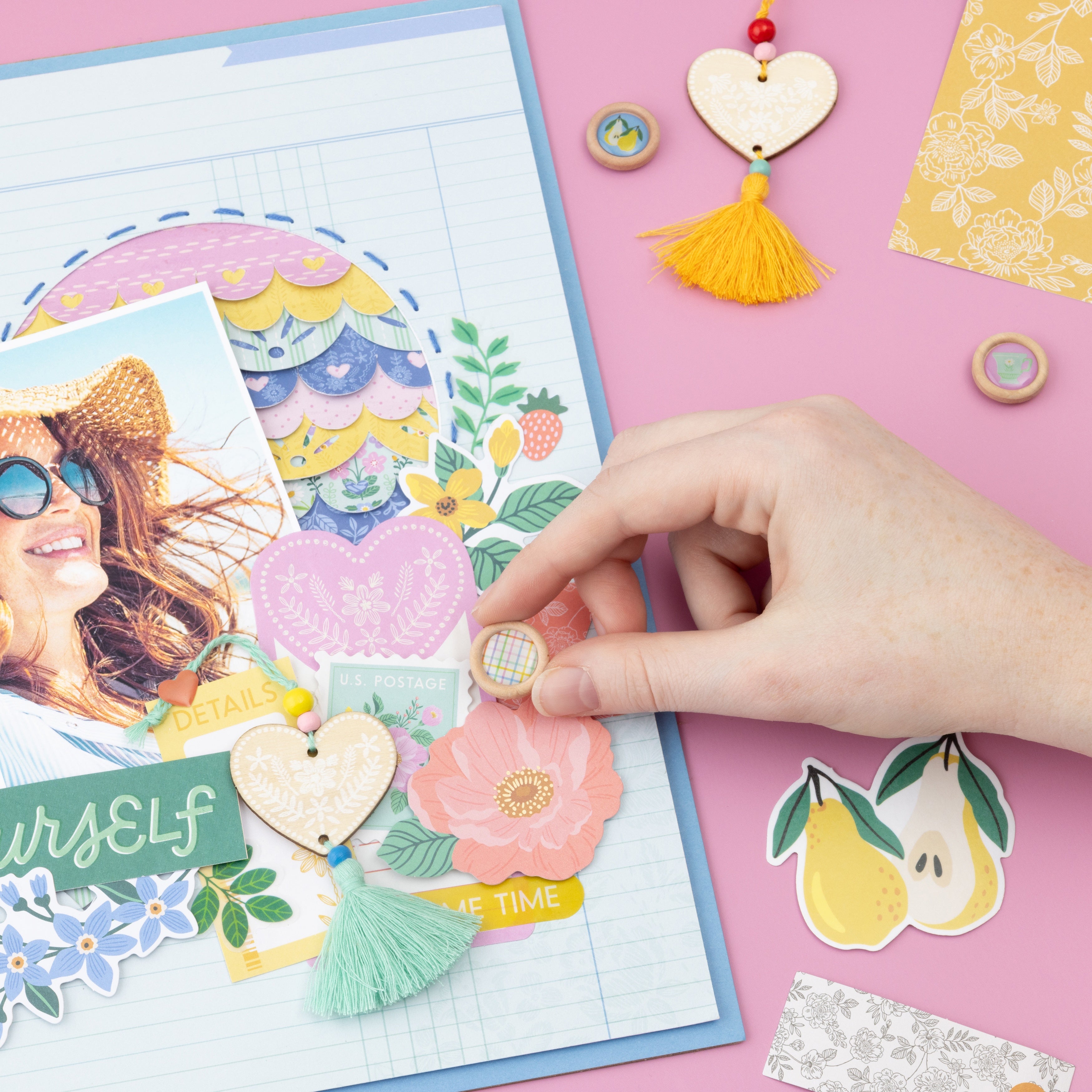 American Crafts Poppy And Pear Embellishment Kit