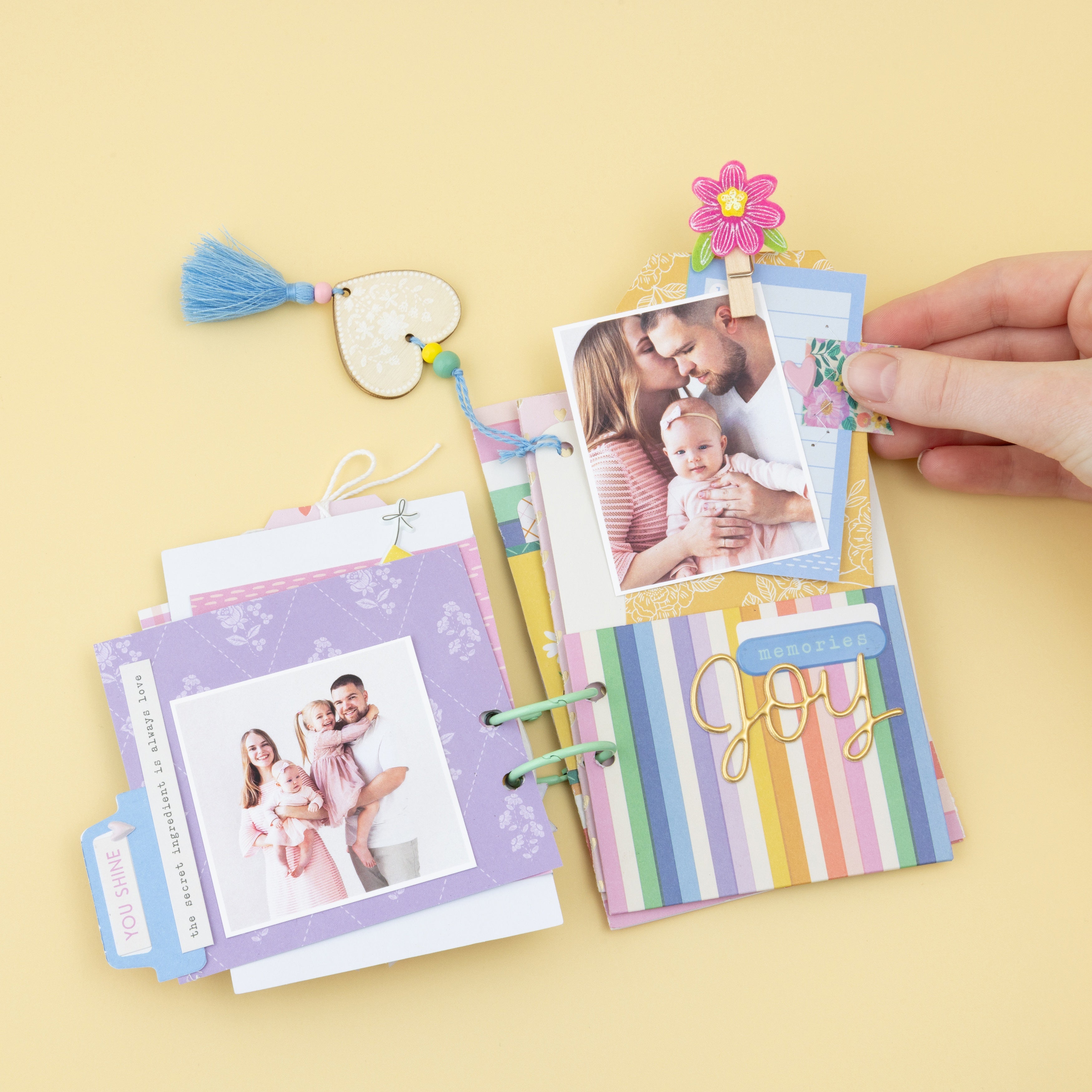 American Crafts Poppy And Pear Flower Clothespins