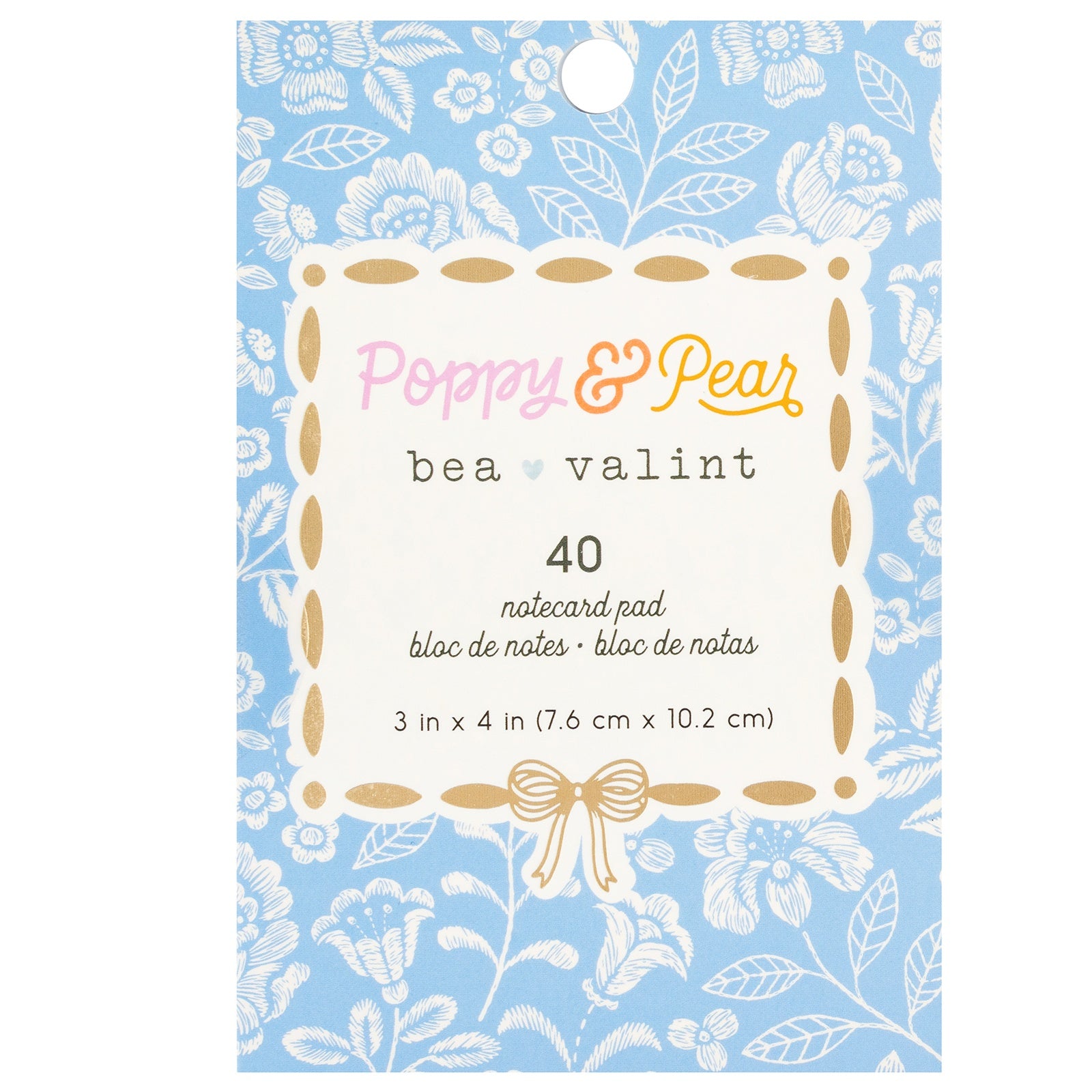 American Crafts Poppy And Pear 3x4" Notecard Pad