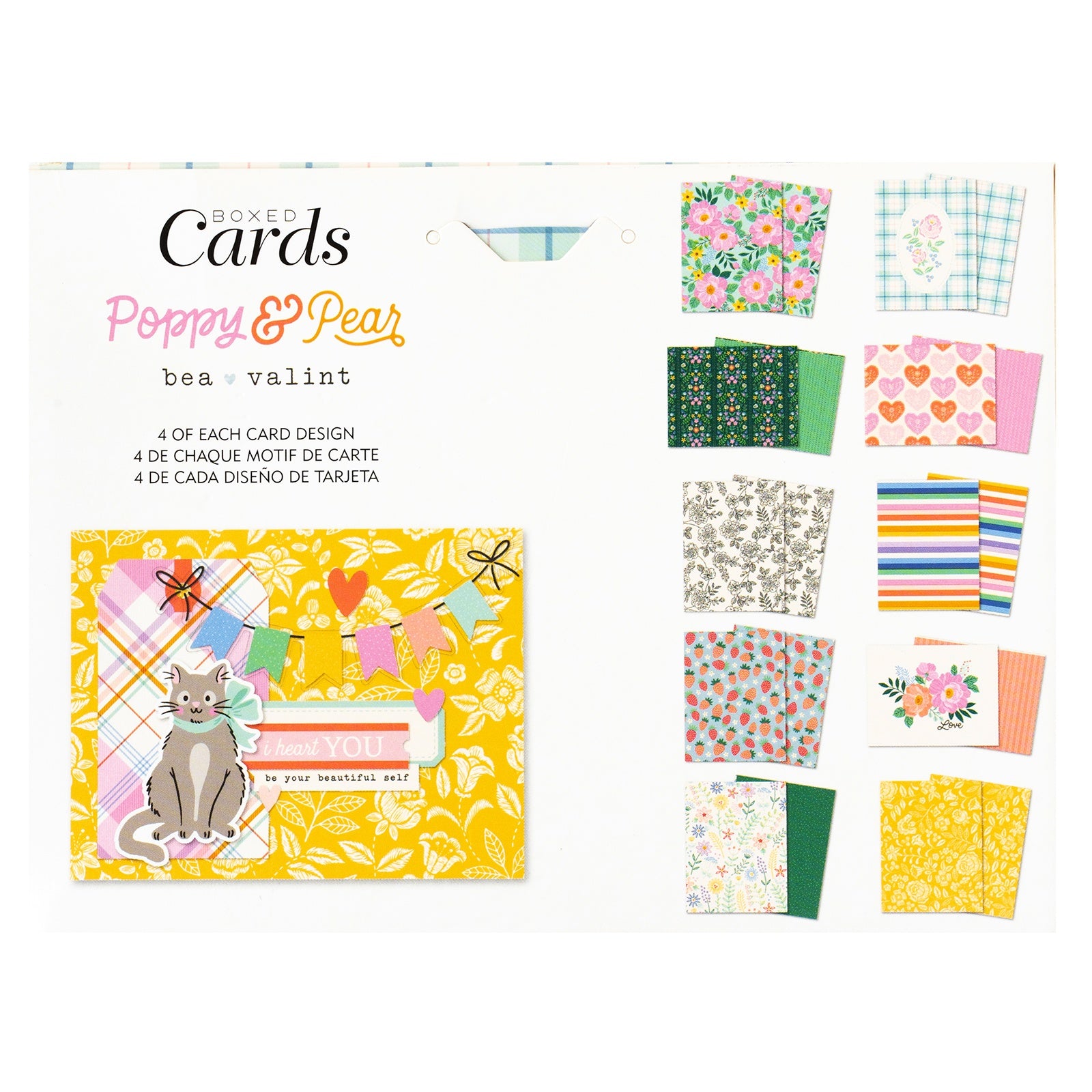 American Crafts A2 Cards with Envelopes - Poppy And Pear, 40 pack