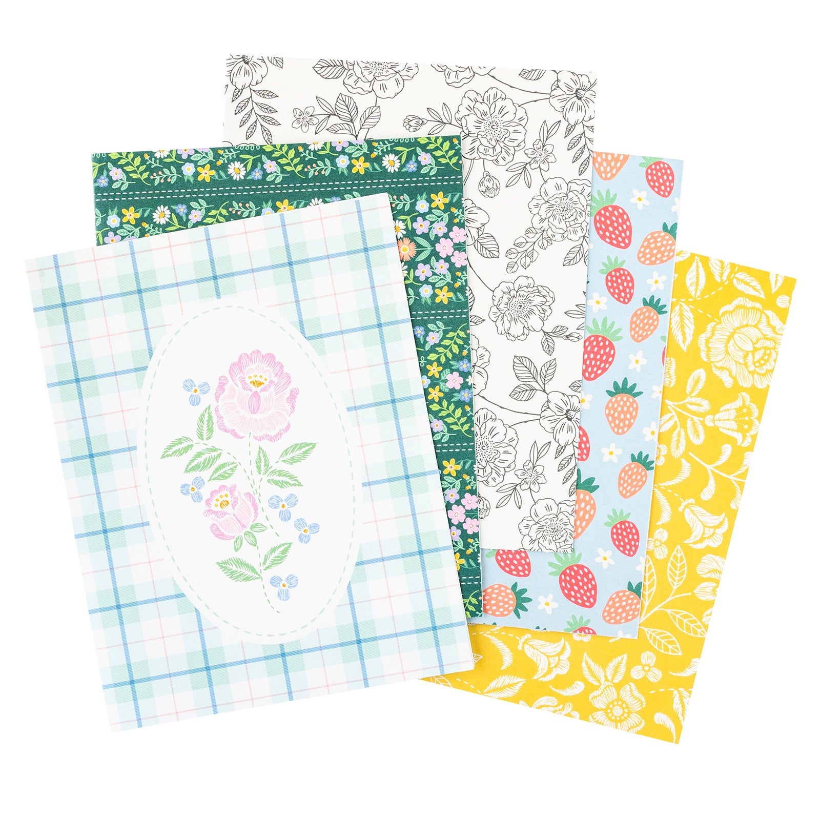 American Crafts A2 Cards with Envelopes - Poppy And Pear, 40 pack