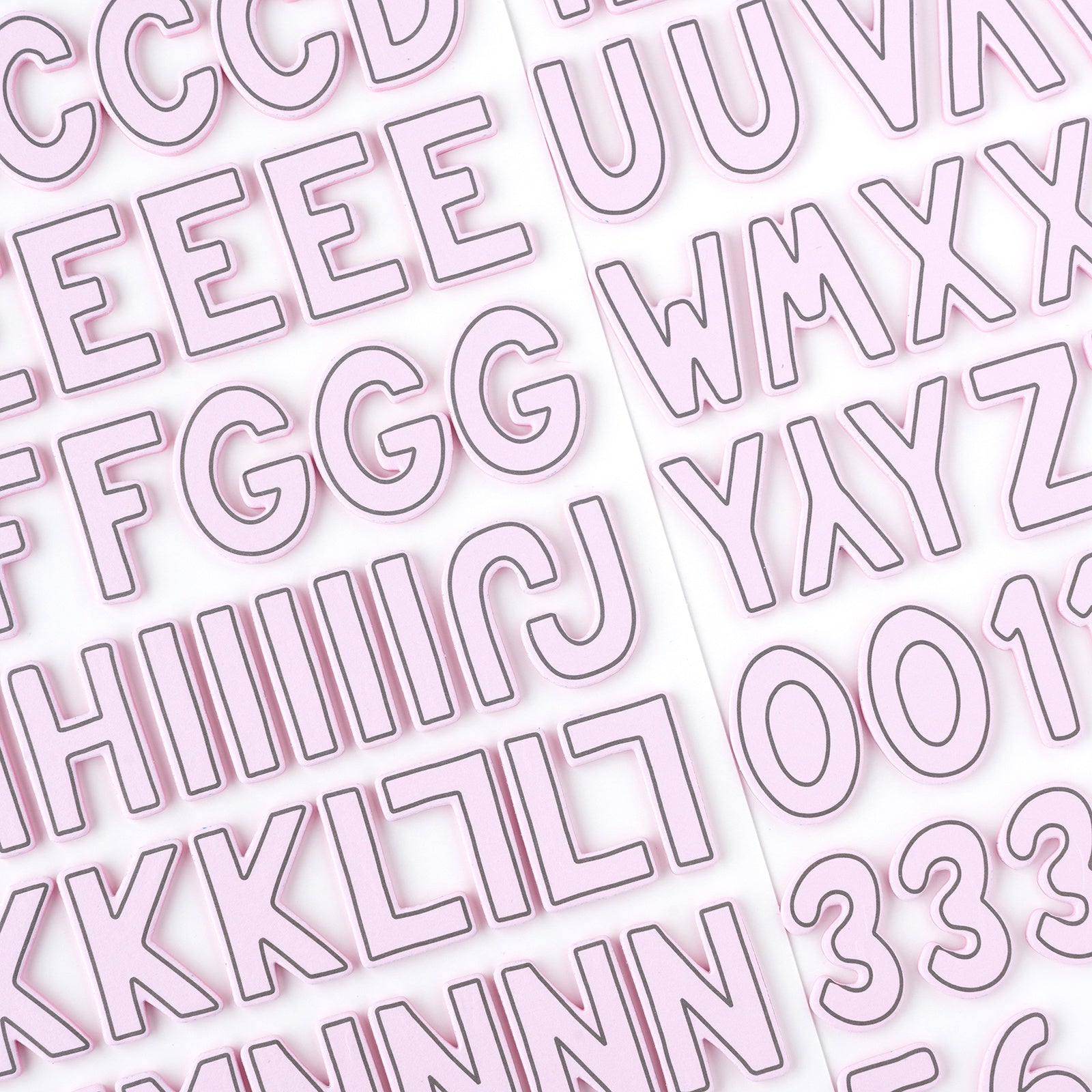 Pebbles Cool Girl Thickers Alphabet Stickers, 139 pcs