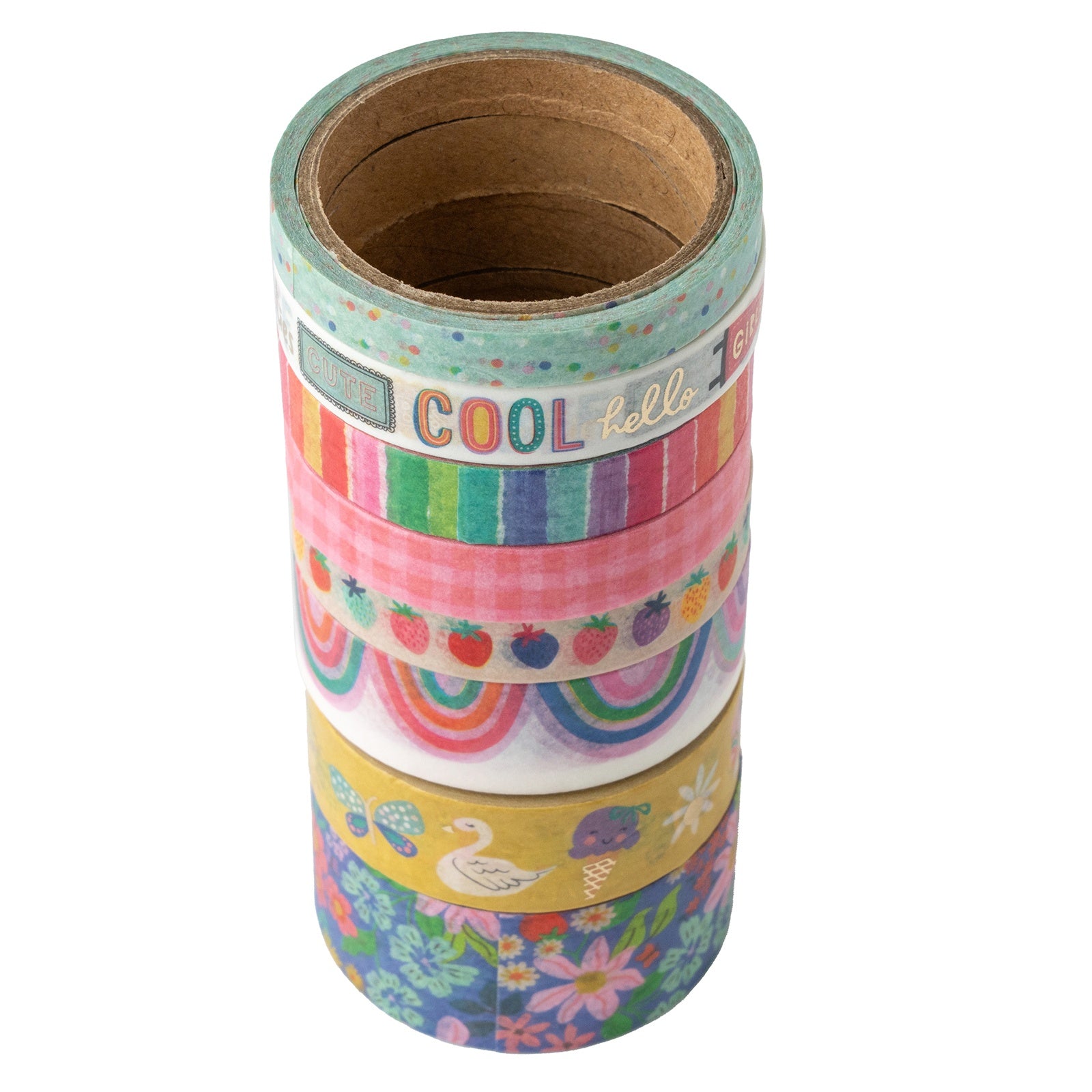 Pebbles Cool Girl Gold Foil Washi Tape - 8 Pack