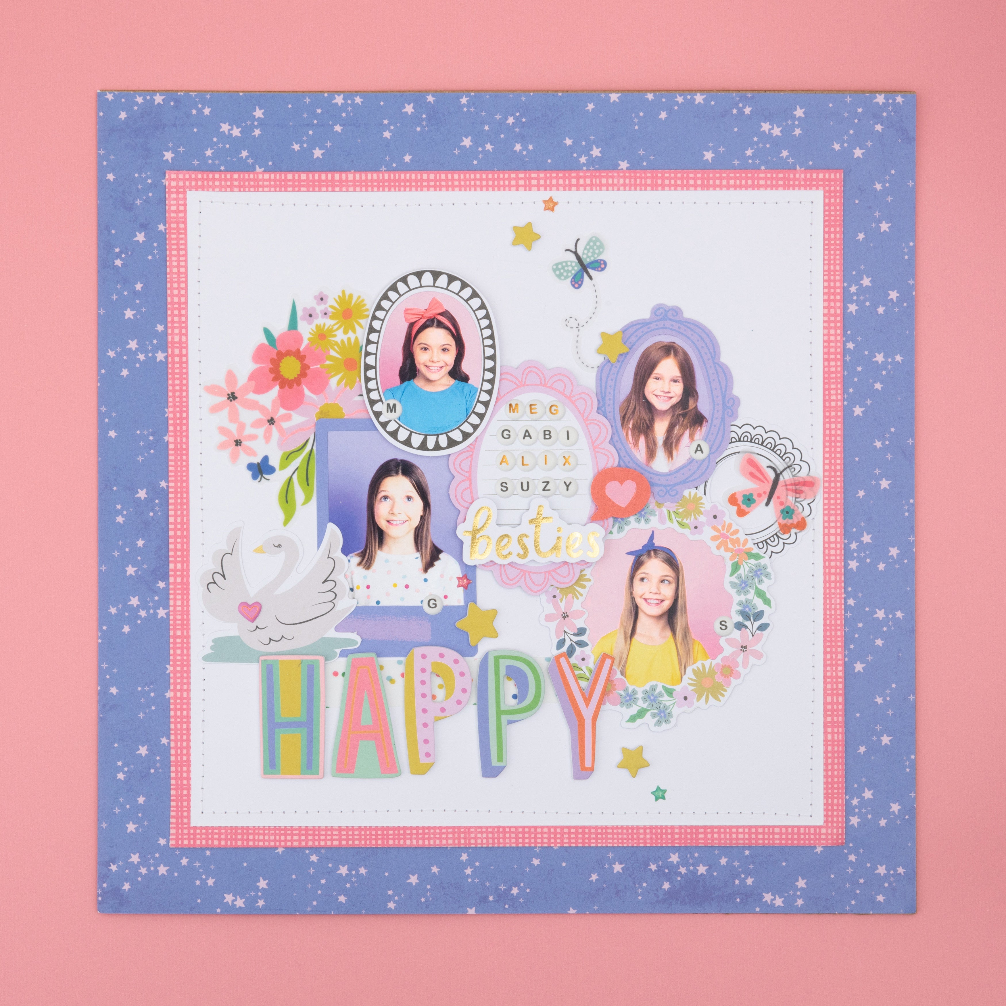 Pebbles Cool Girl Ephemera Die Cuts Set