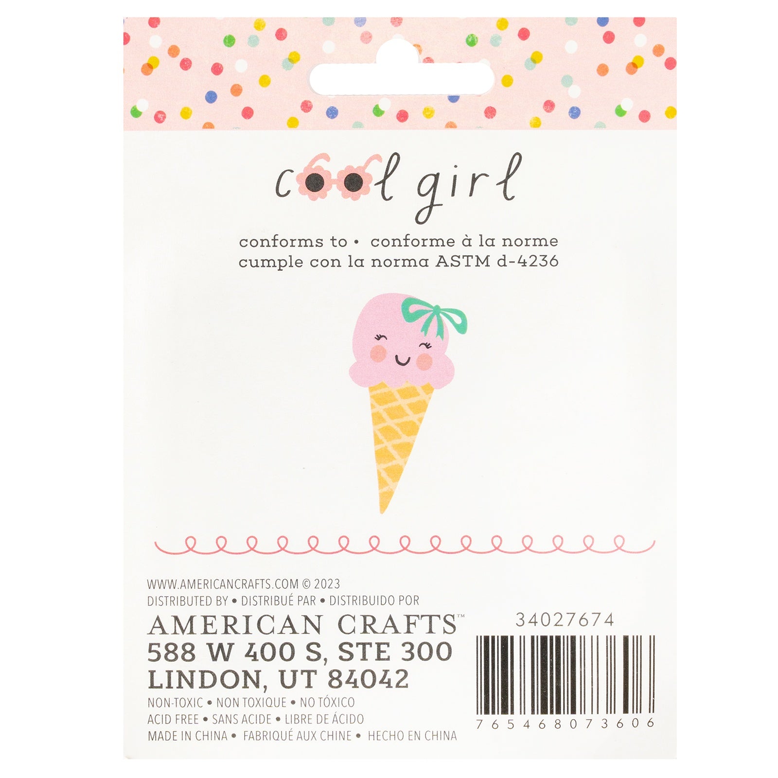 Pebbles Cool Girl Ink Pads - 4 Pack