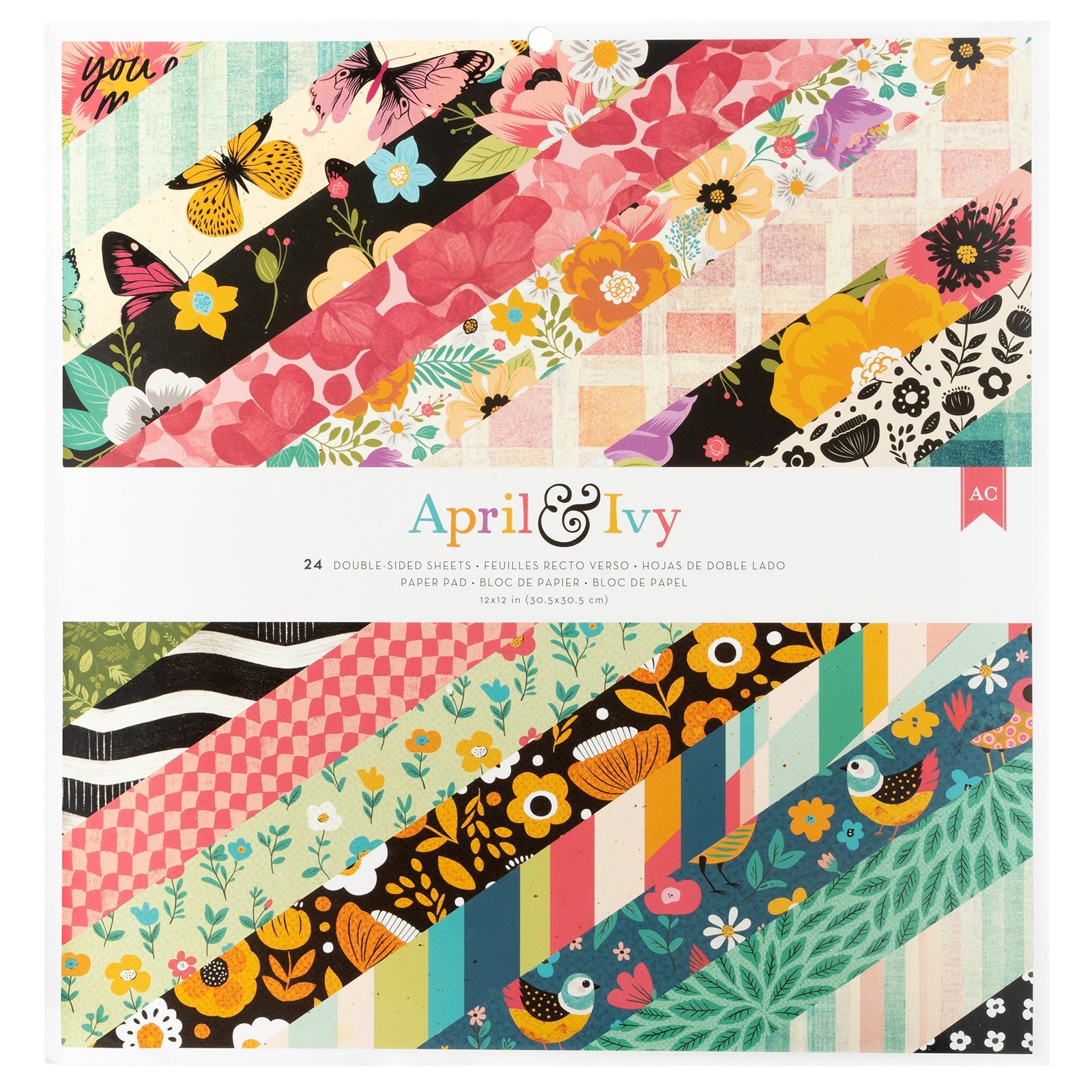 April And Ivy 12x12" Double-Sided Paper Pad