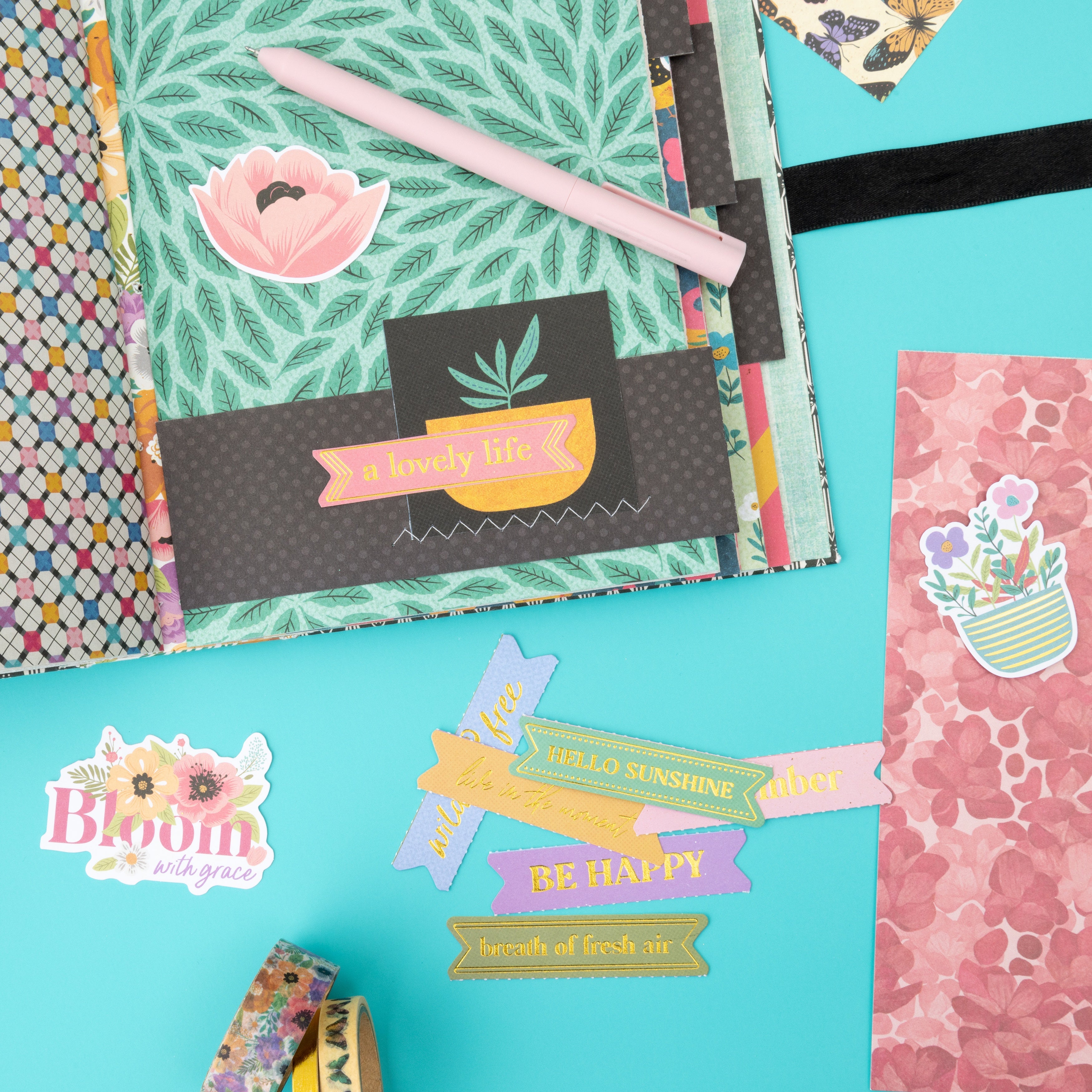 American Crafts April And Ivy Ephemera Die Cuts 60 Pack - Journaling, Gold Foil