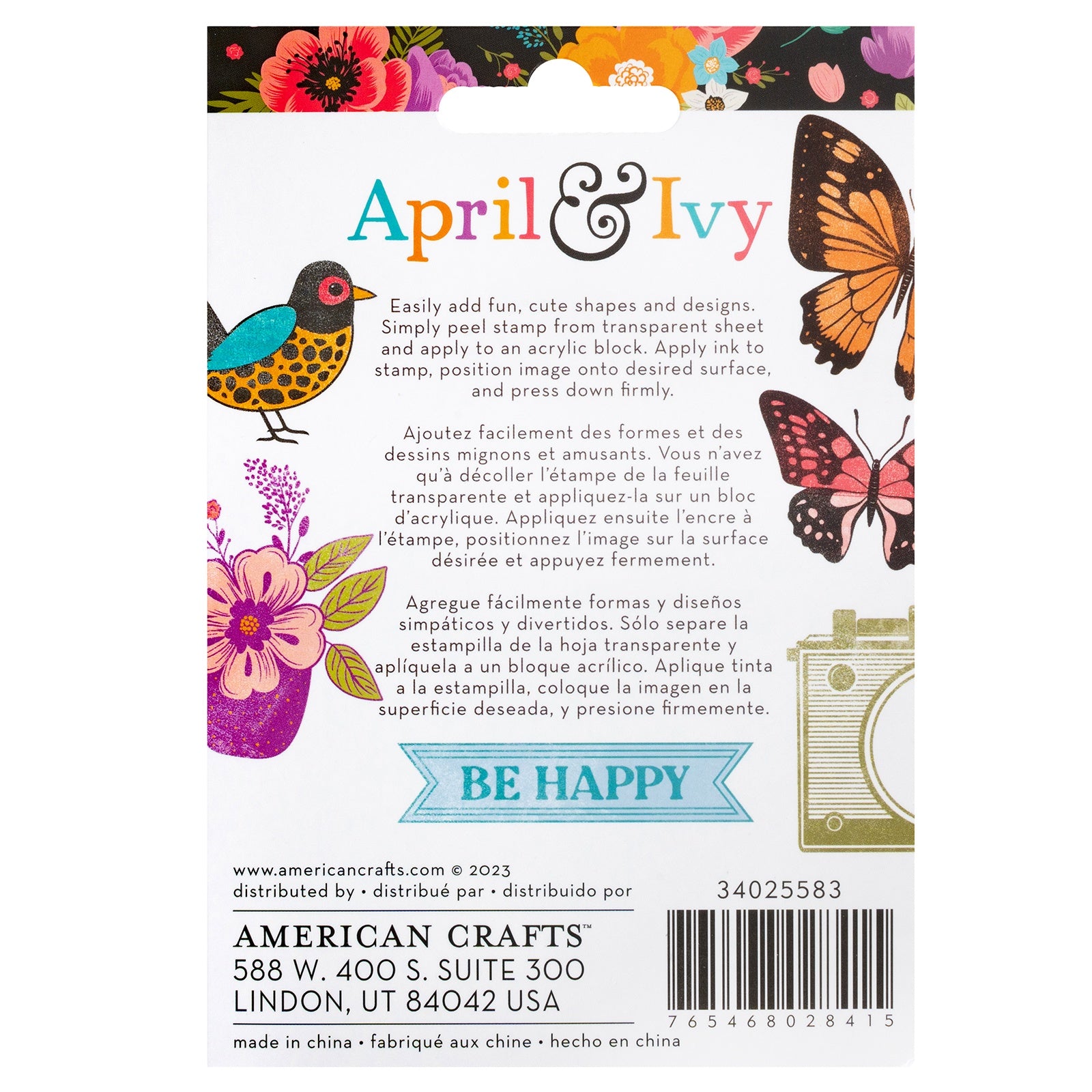 April And Ivy Acrylic Stamp Set