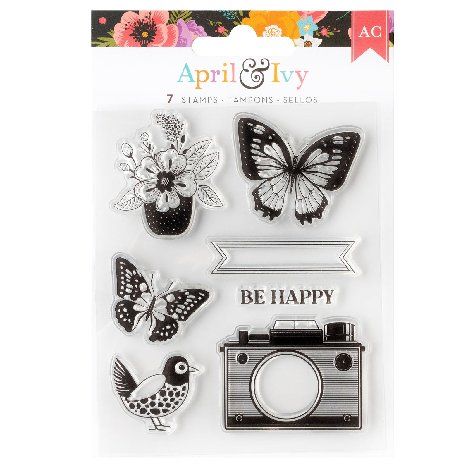 April And Ivy Acrylic Stamp Set