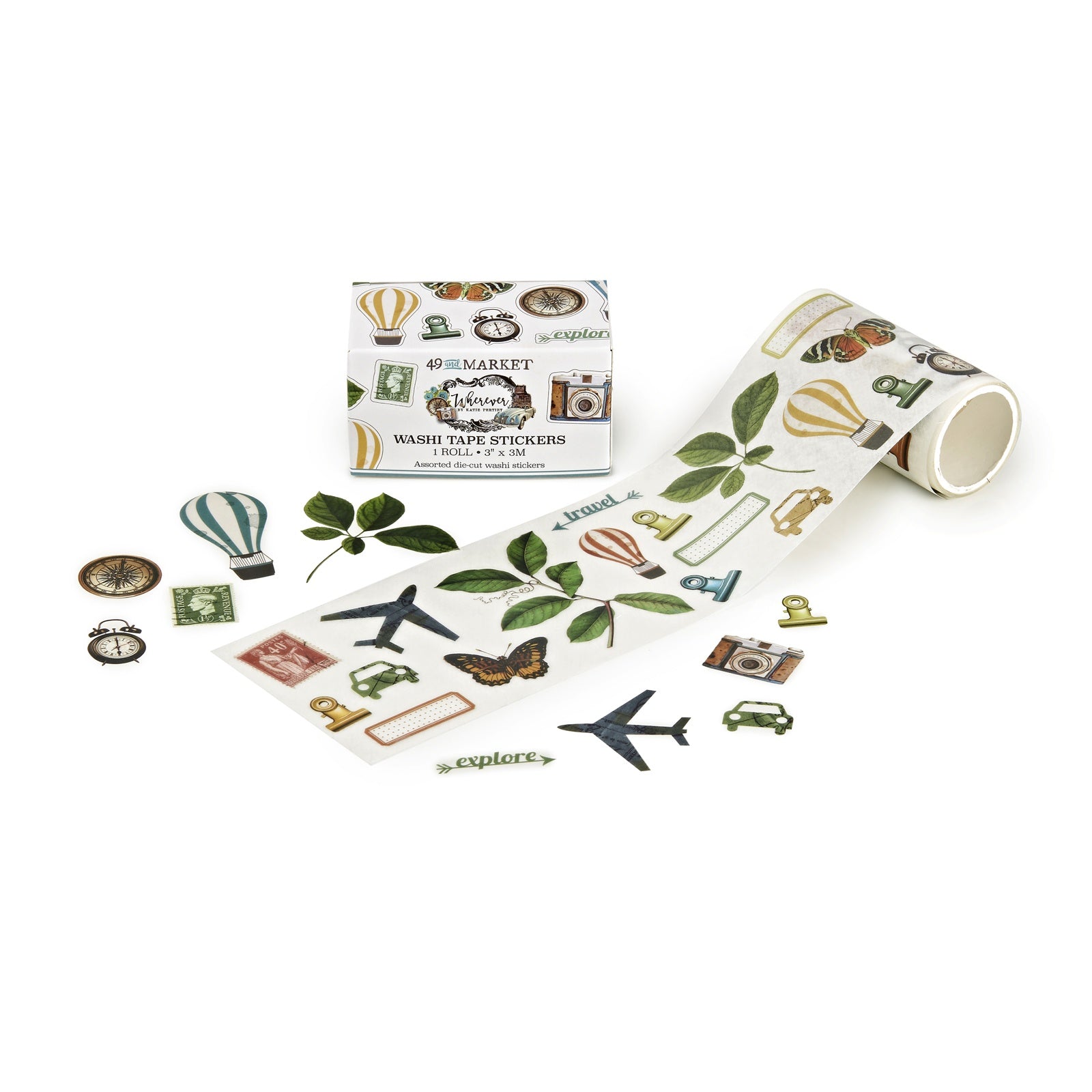 49 And Market Washi Sticker Roll - Available in Multiple Styles