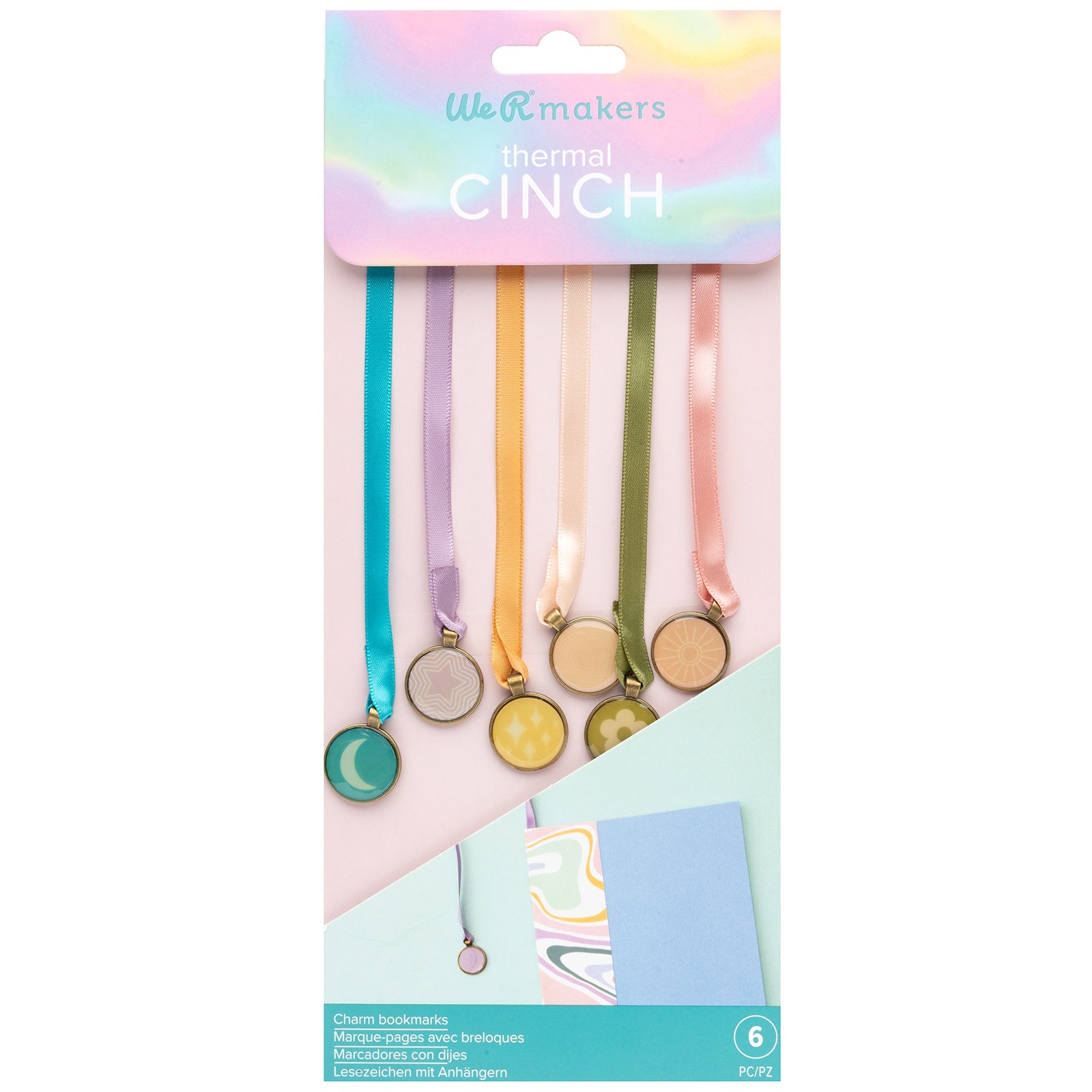 We R Thermal Cinch Bookmarks 6/Pkg-Charms