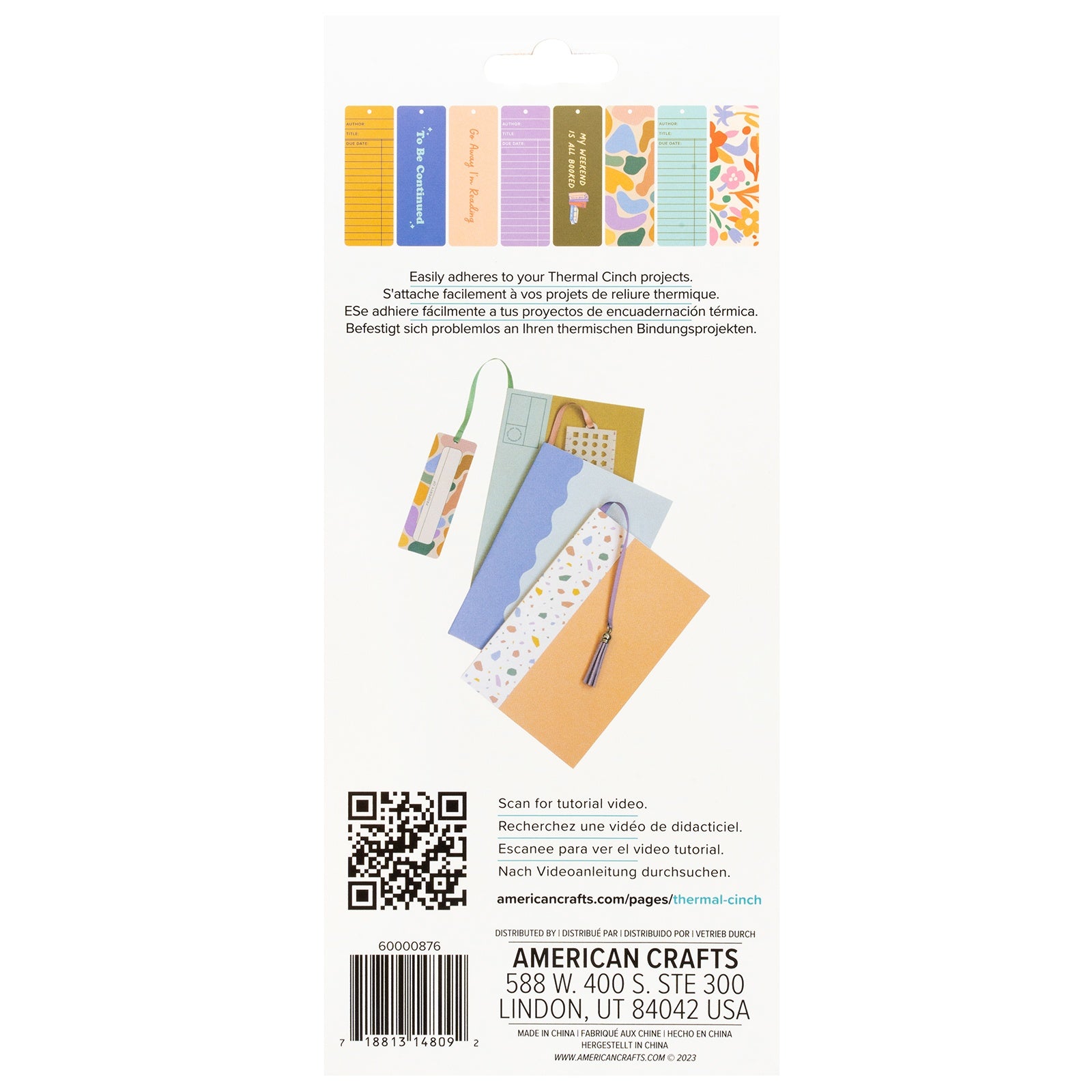 We R Makers Thermal Cinch Bookmarks