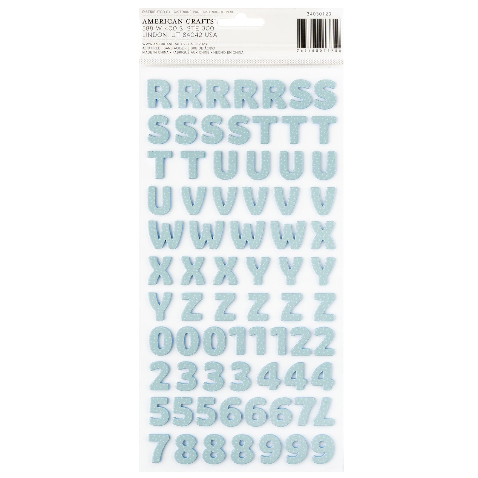 Pebbles Sunny Bloom Thickers Stickers - Alpha, Foam,  153 Pieces