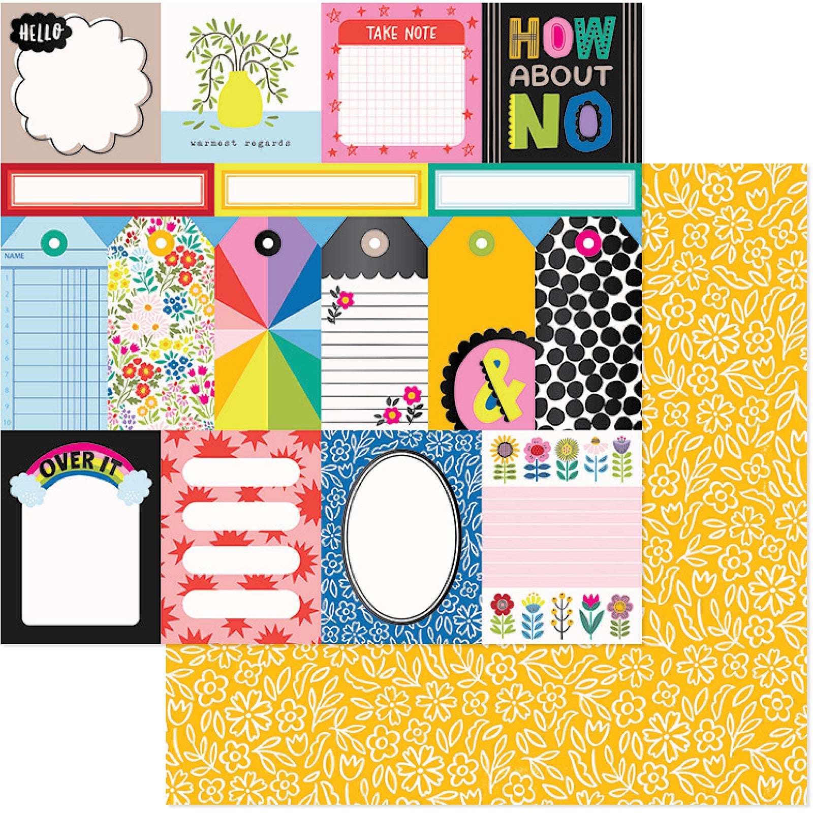 Whatevs Double-Sided 12x12" Cardstock Packs