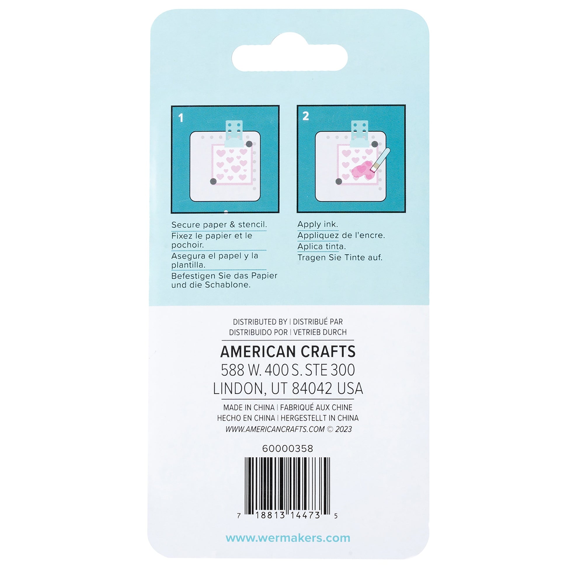 We R Precision Press Stencil Clip - Blue