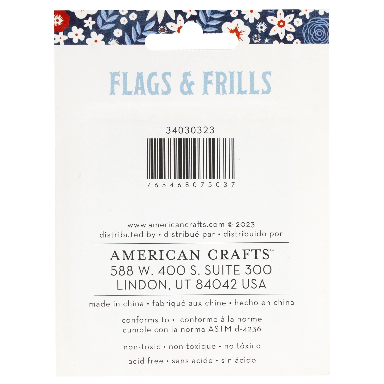 American Crafts Flags And Frills Ink Pads - 4 Pack