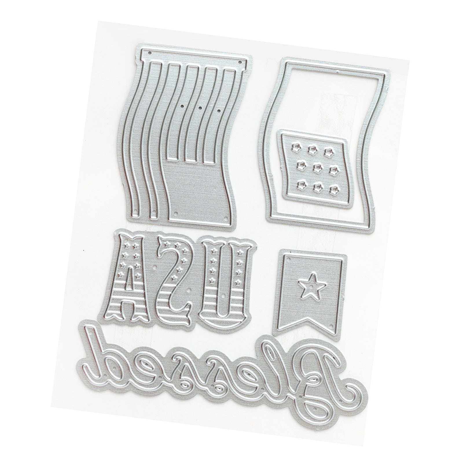 American Crafts Flags And Frills Metal Die Set
